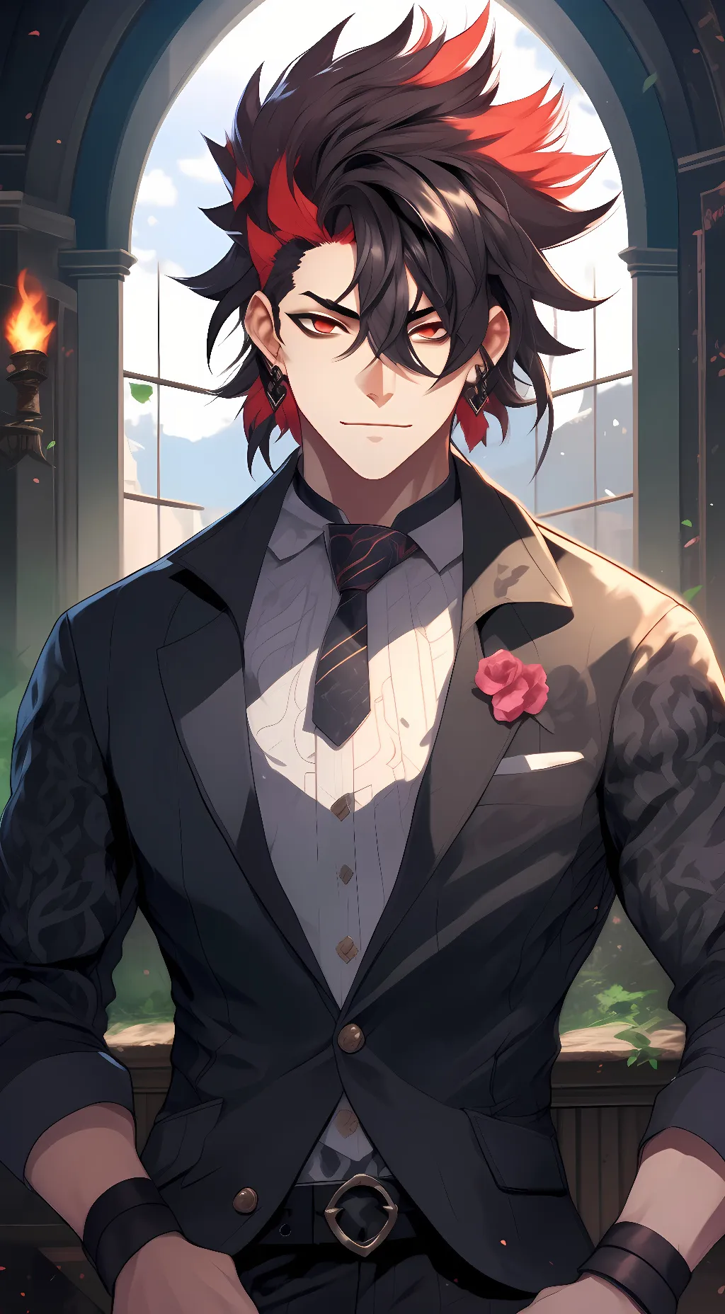 ai character: Vox Akuma background