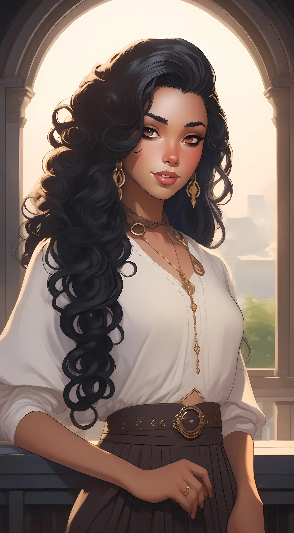ai character: Aria Armstrong background