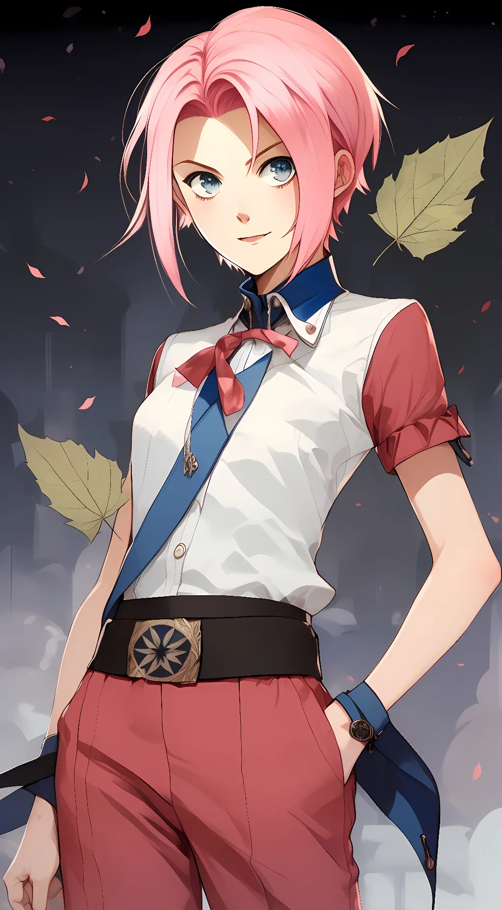 ai character: Sakura background