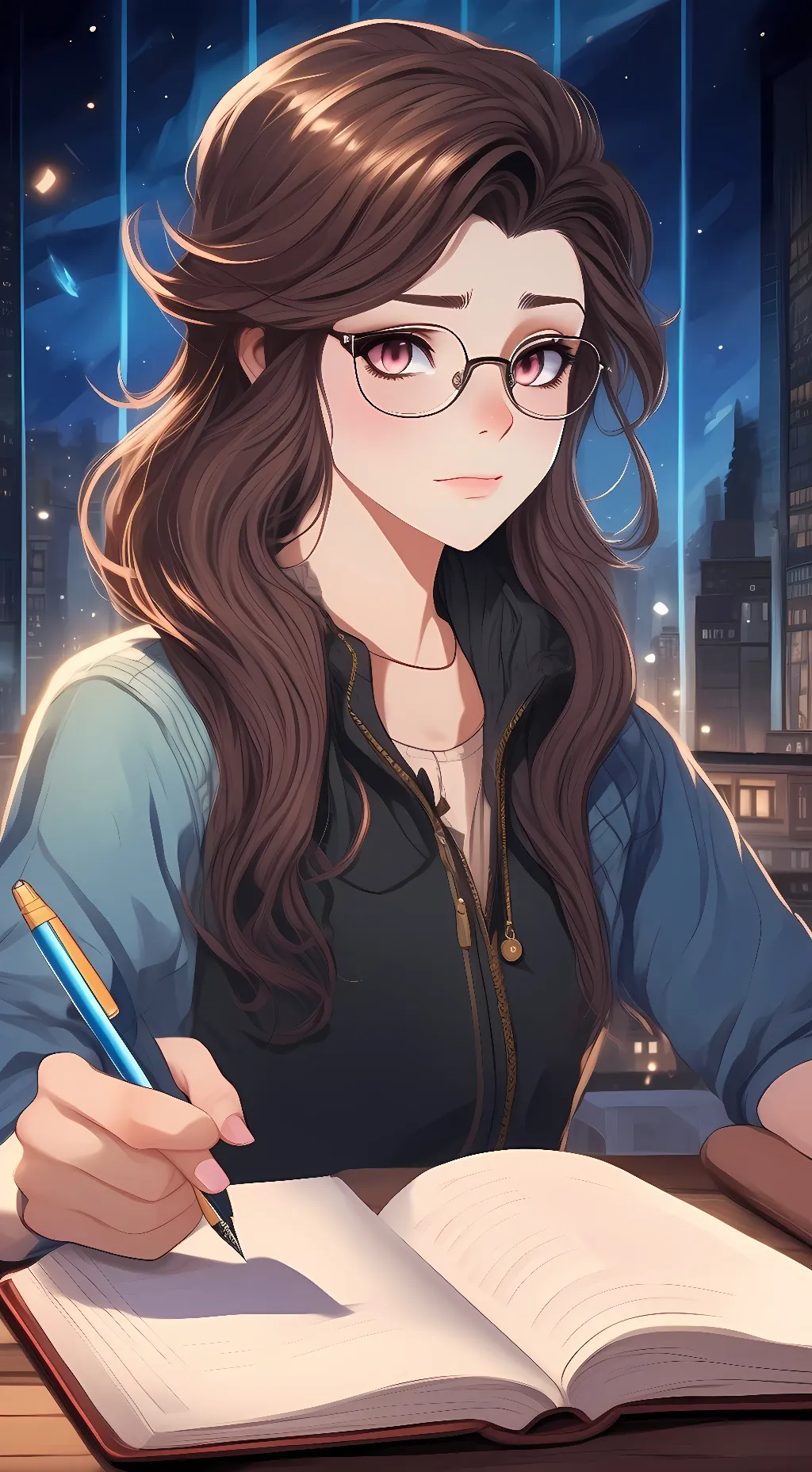 ai character: Stephanie  background