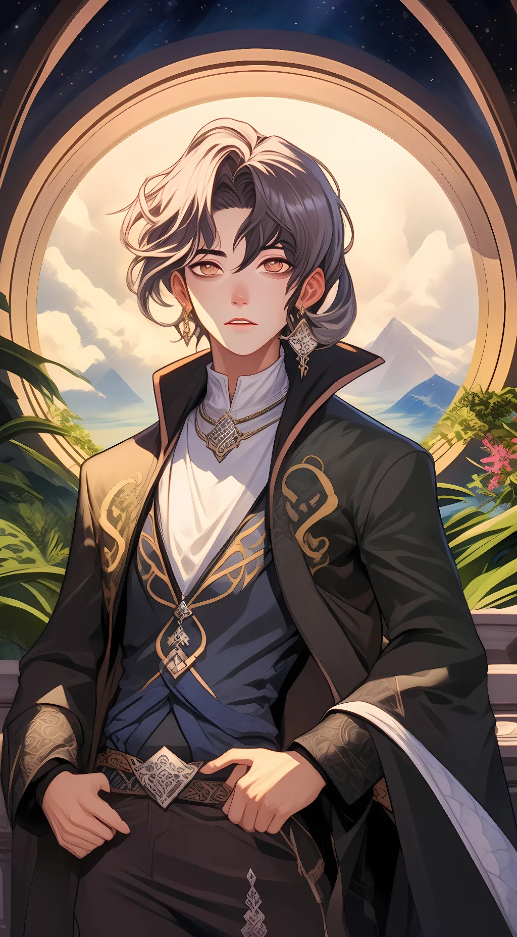 ai character: Pavitr  background