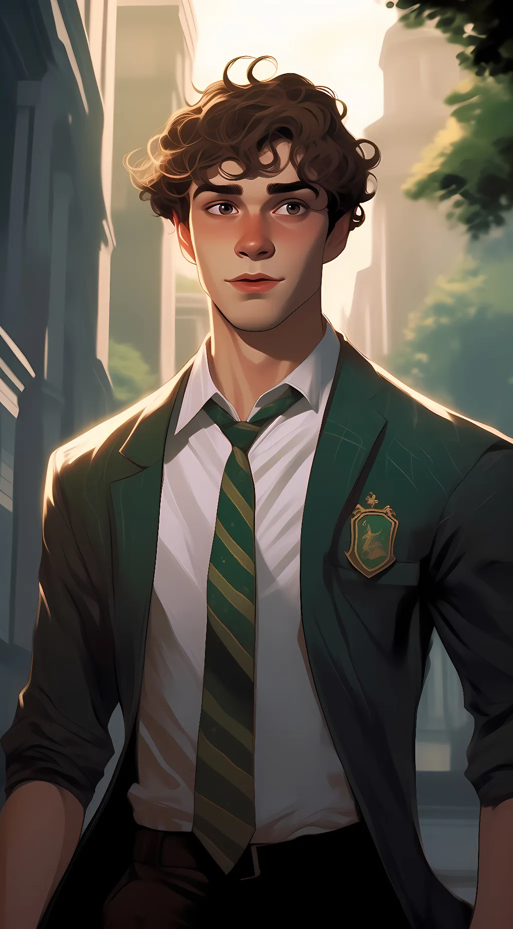 ai character: Mattheo riddle background