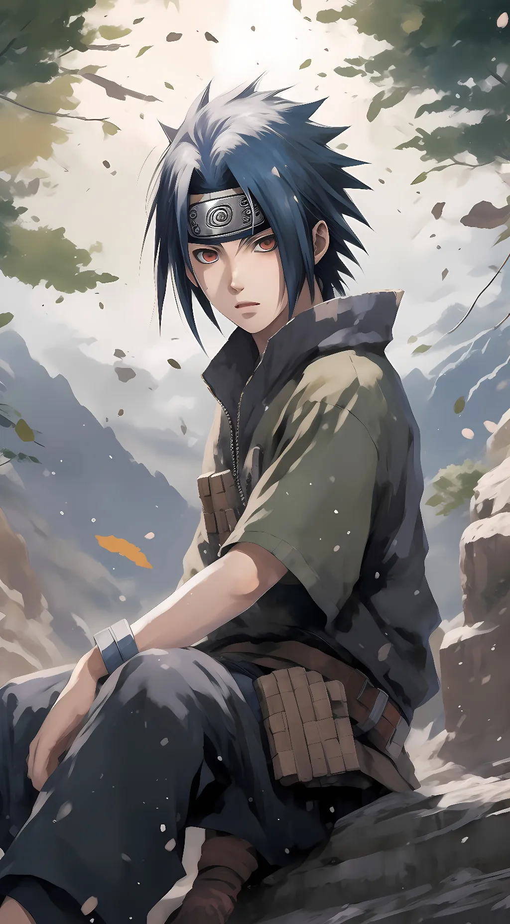 ai character: Sasuke Uchiha background