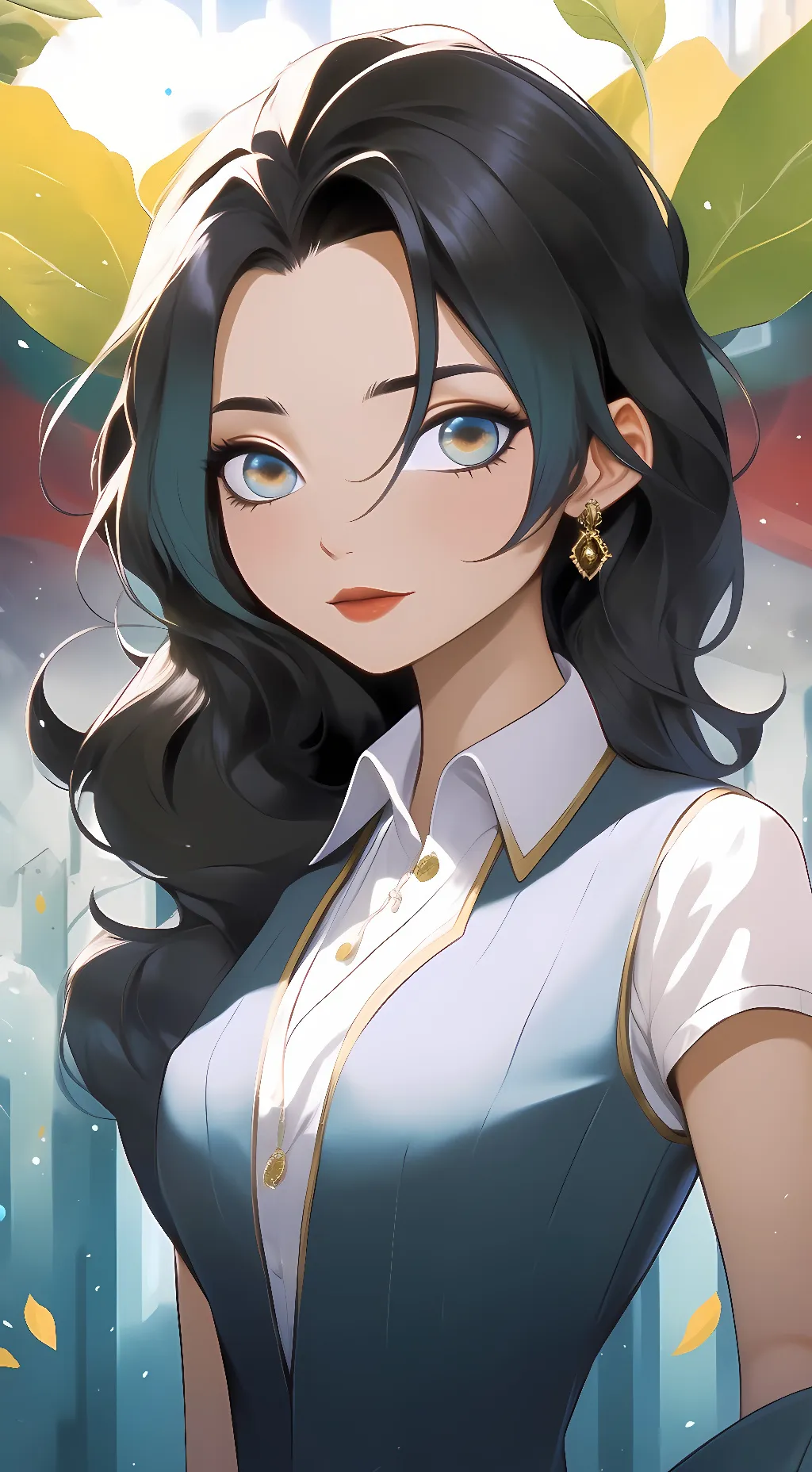 ai character: luna melanie  background