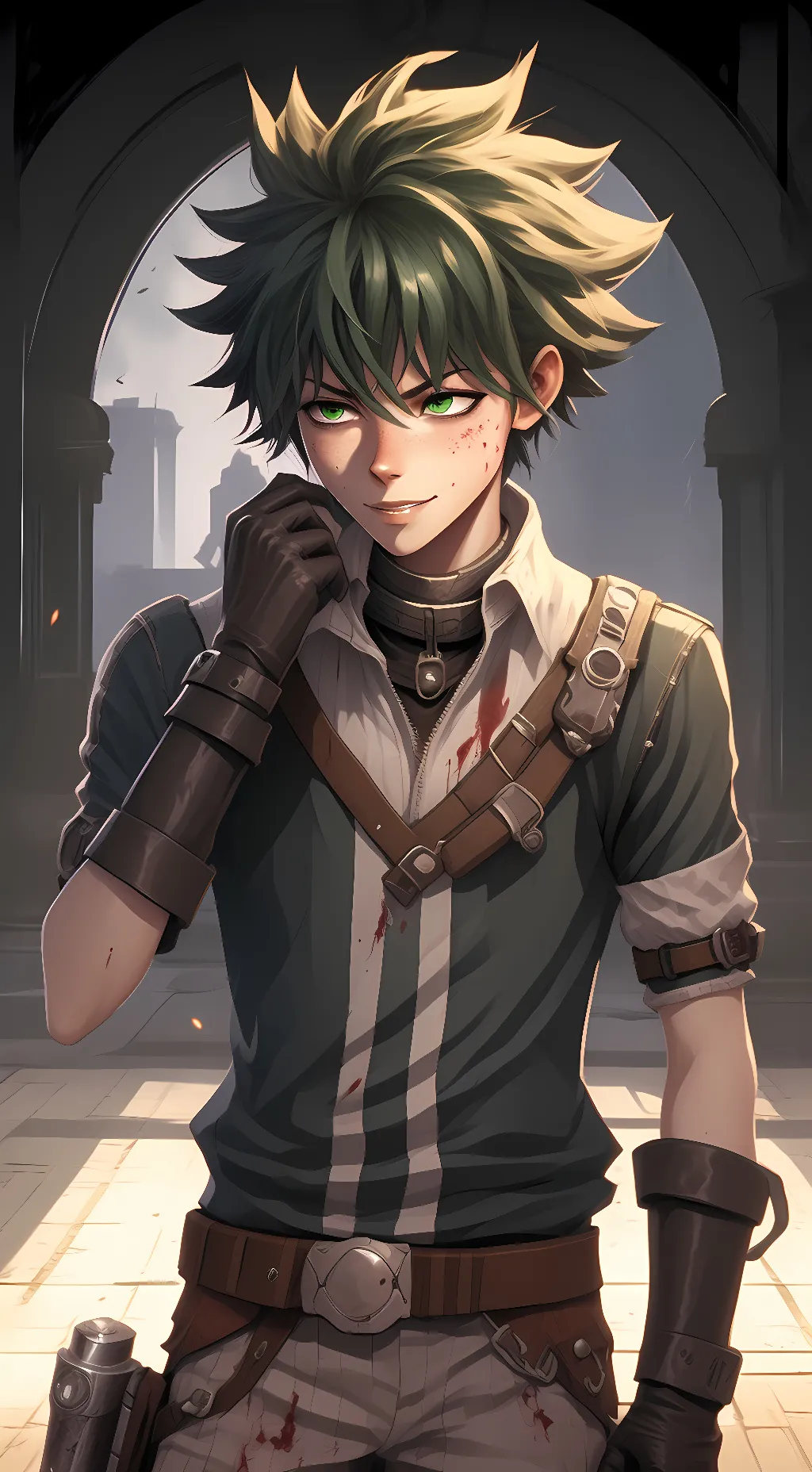 ai character: Deku background
