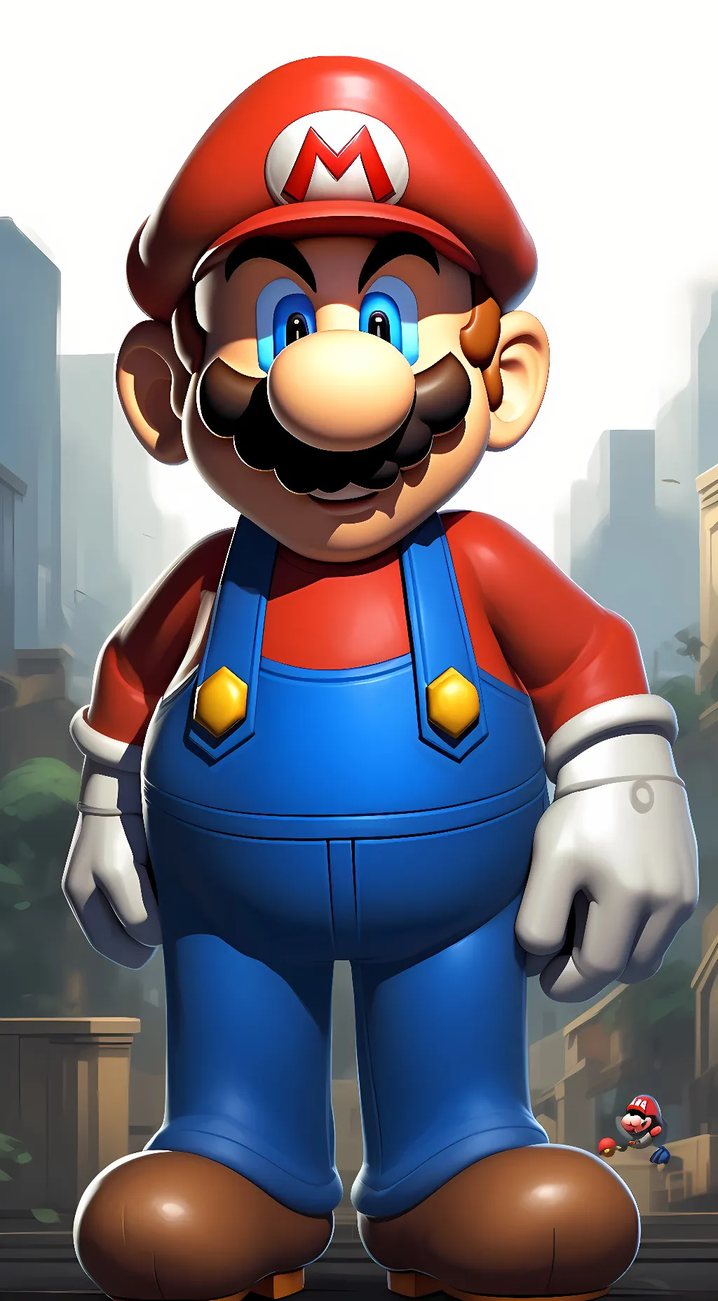 ai character: super mario background