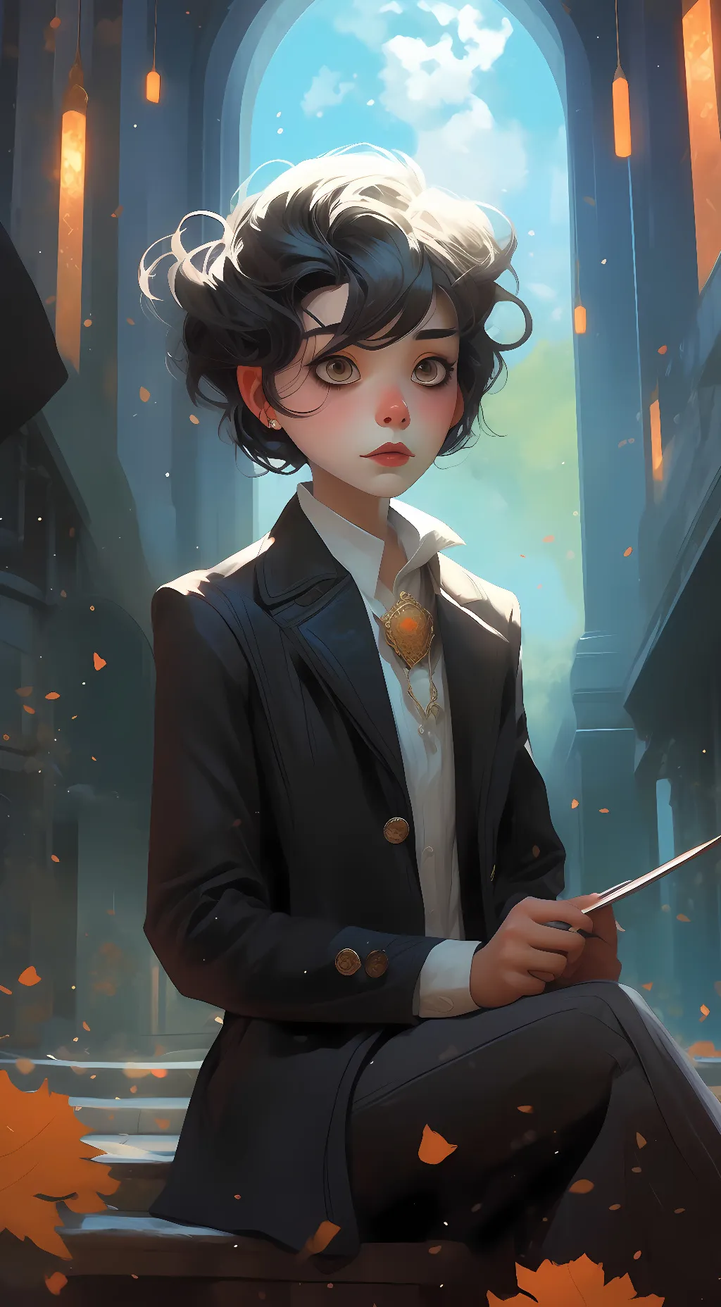 ai character: Mitsuri  background