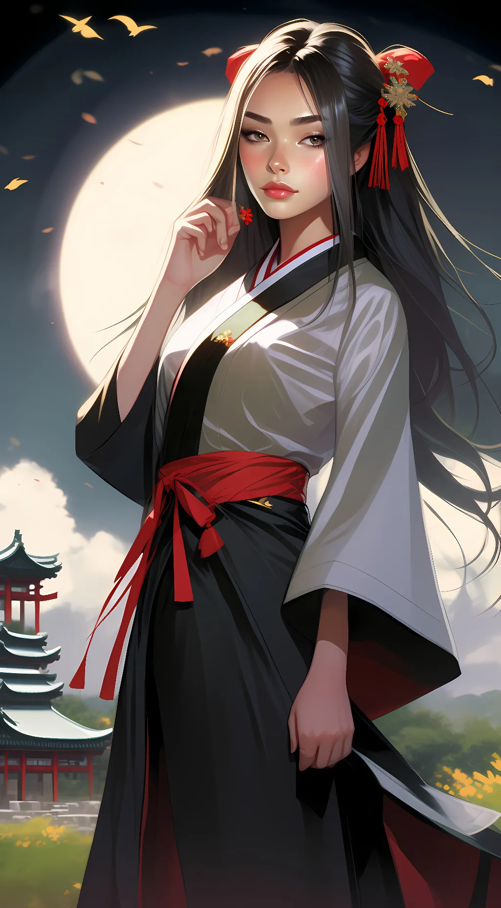 ai character: madison beer background