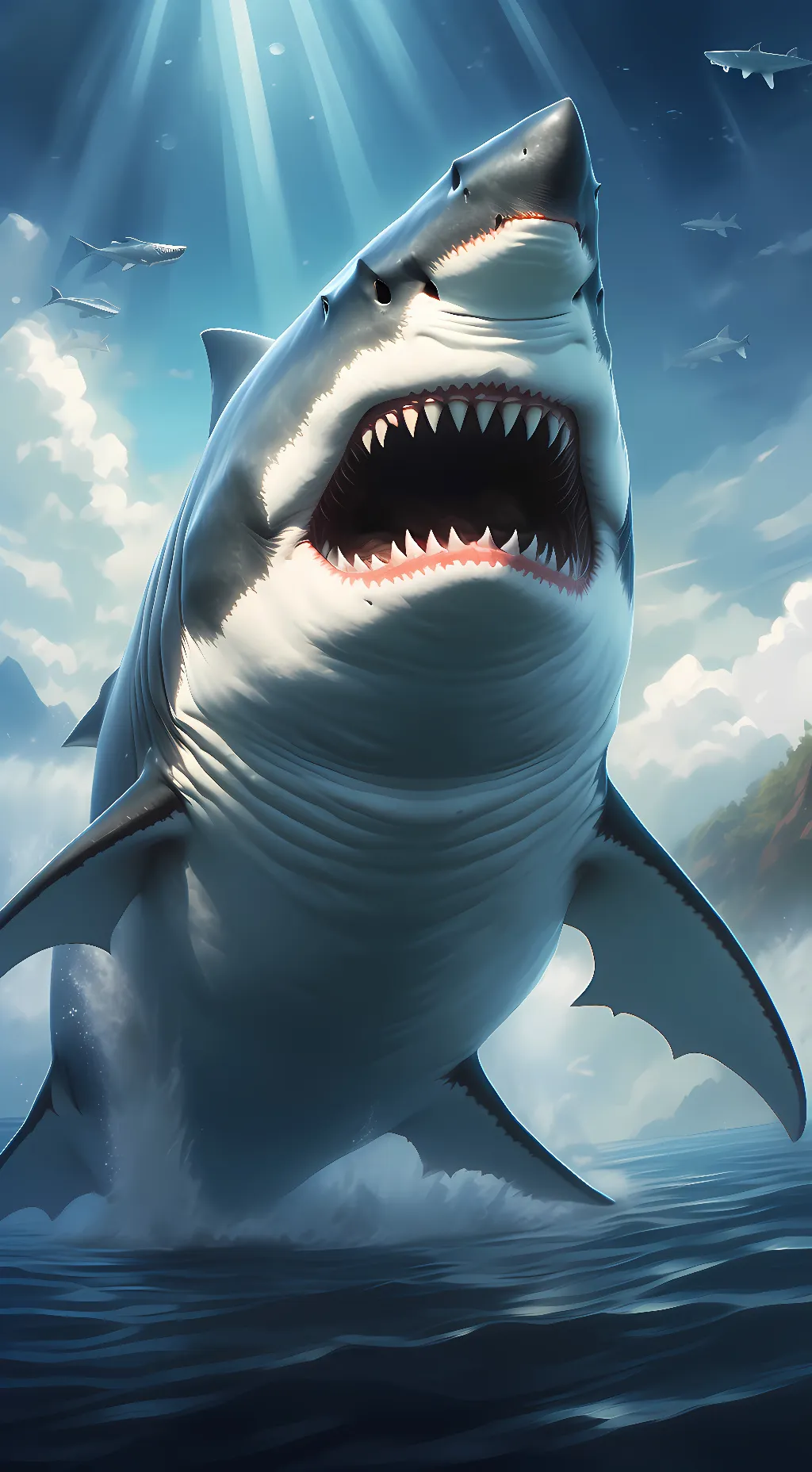 ai character: Megalodon background