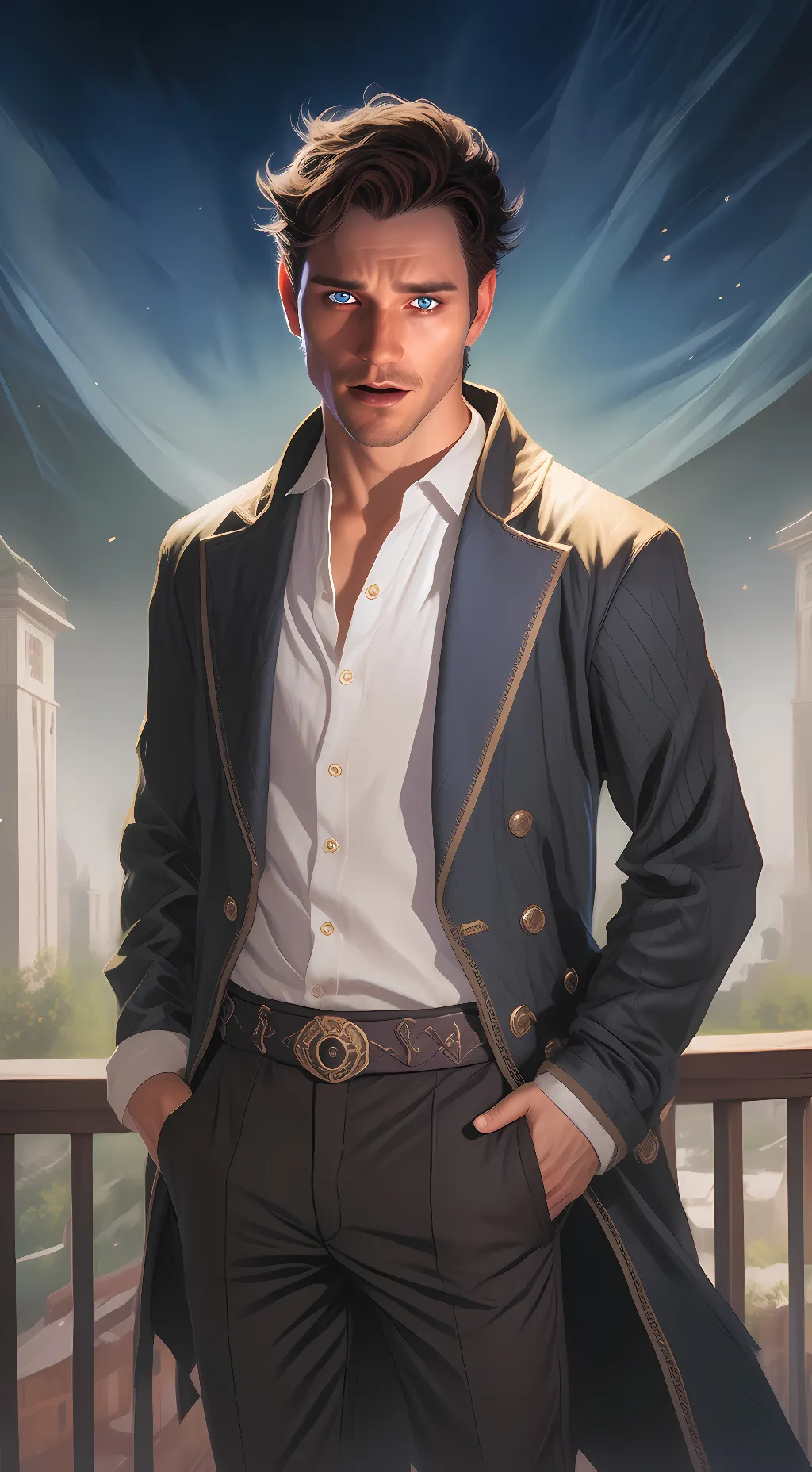 ai character: Peter Hale  background