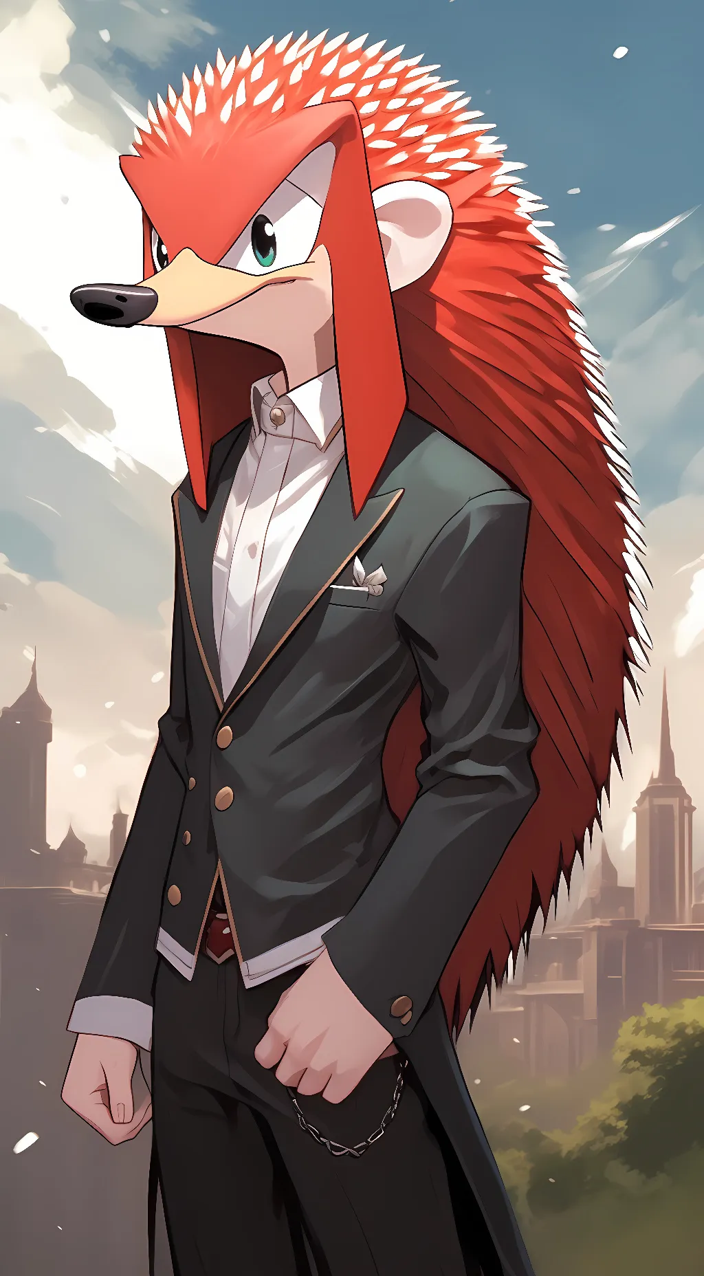 ai character: Knuckles background