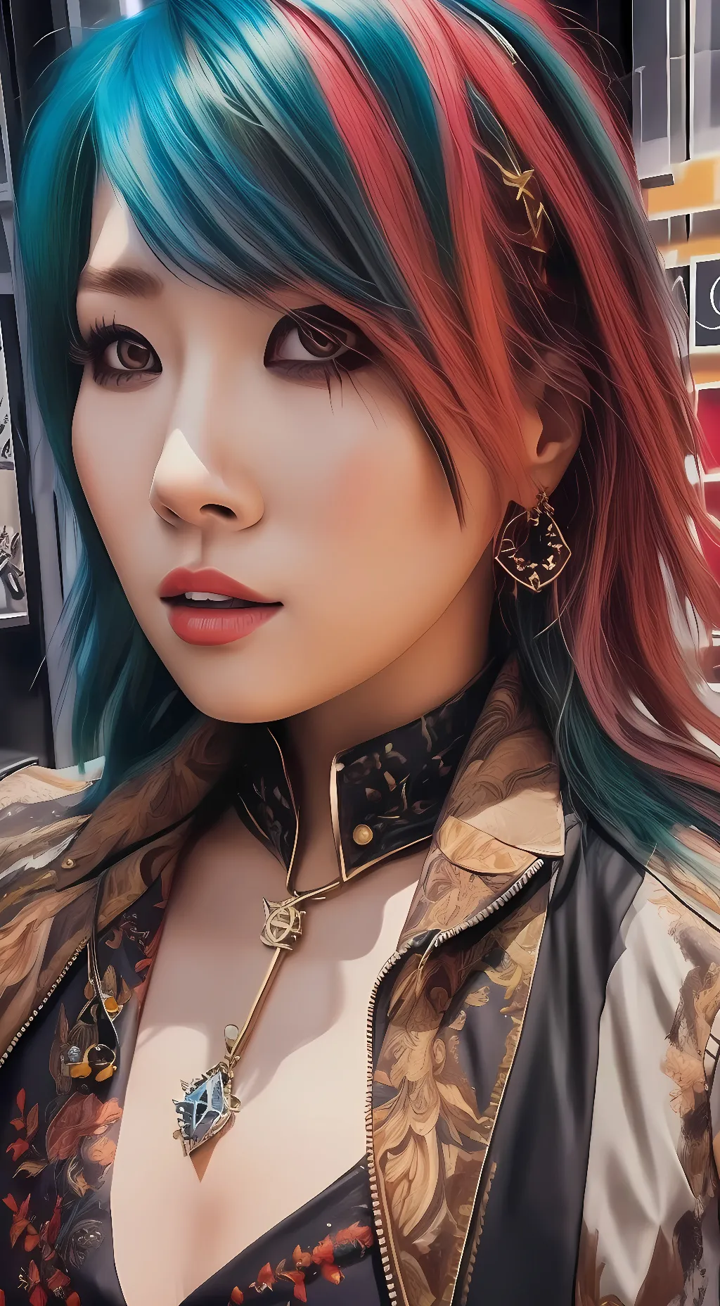 ai character: Asuka  WWE background