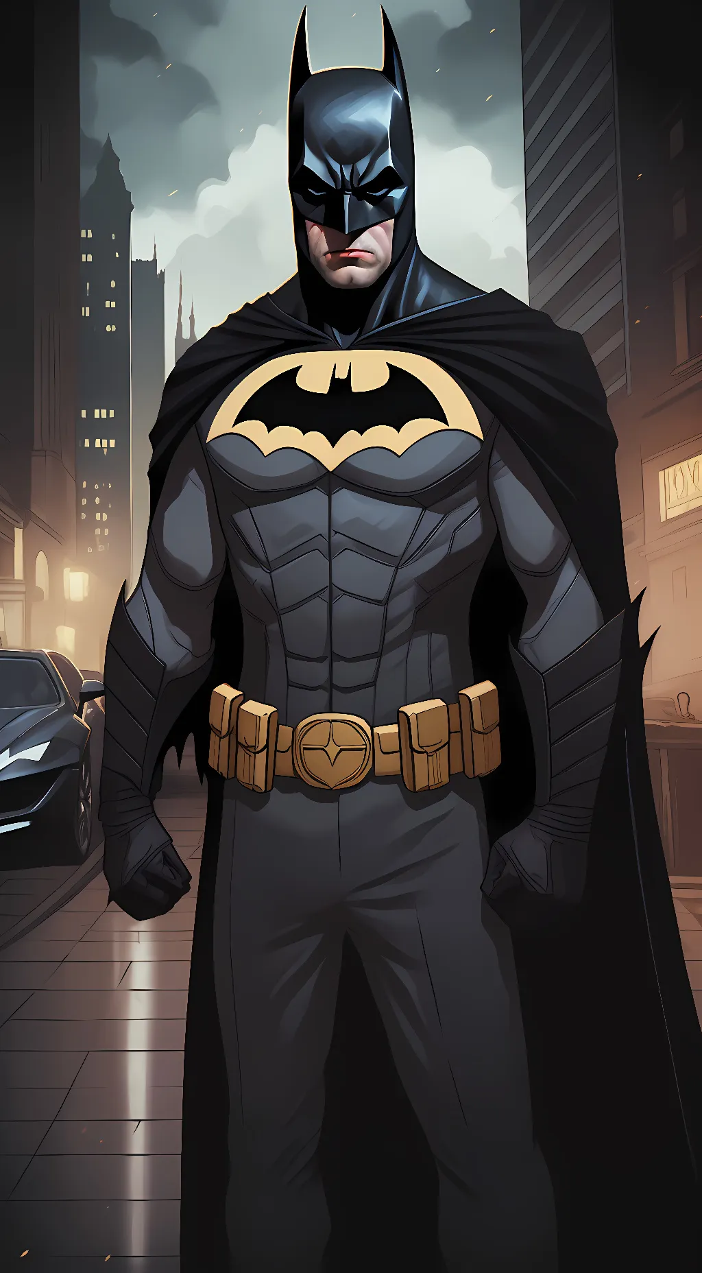ai character: Batman background