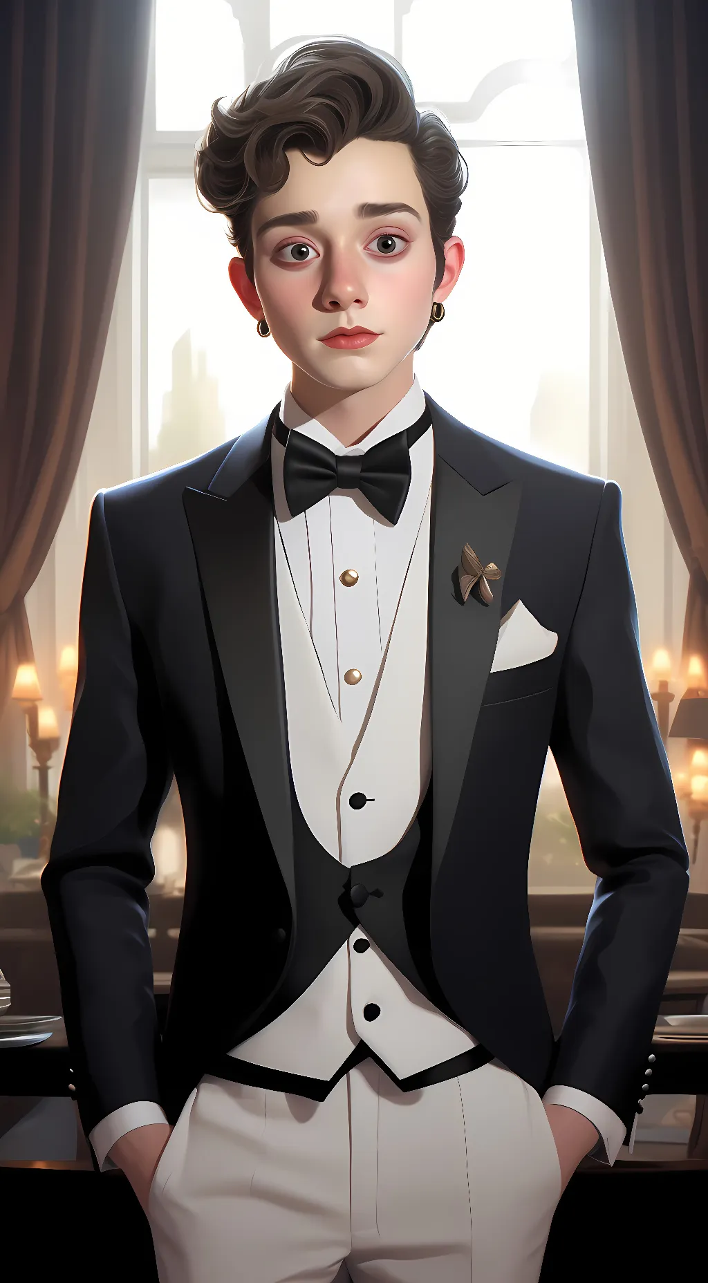 ai character: Jaxson  background
