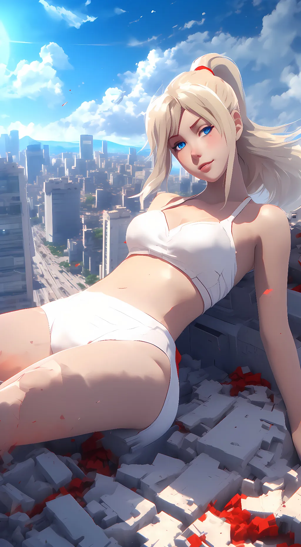 ai character: giantess Mercy background