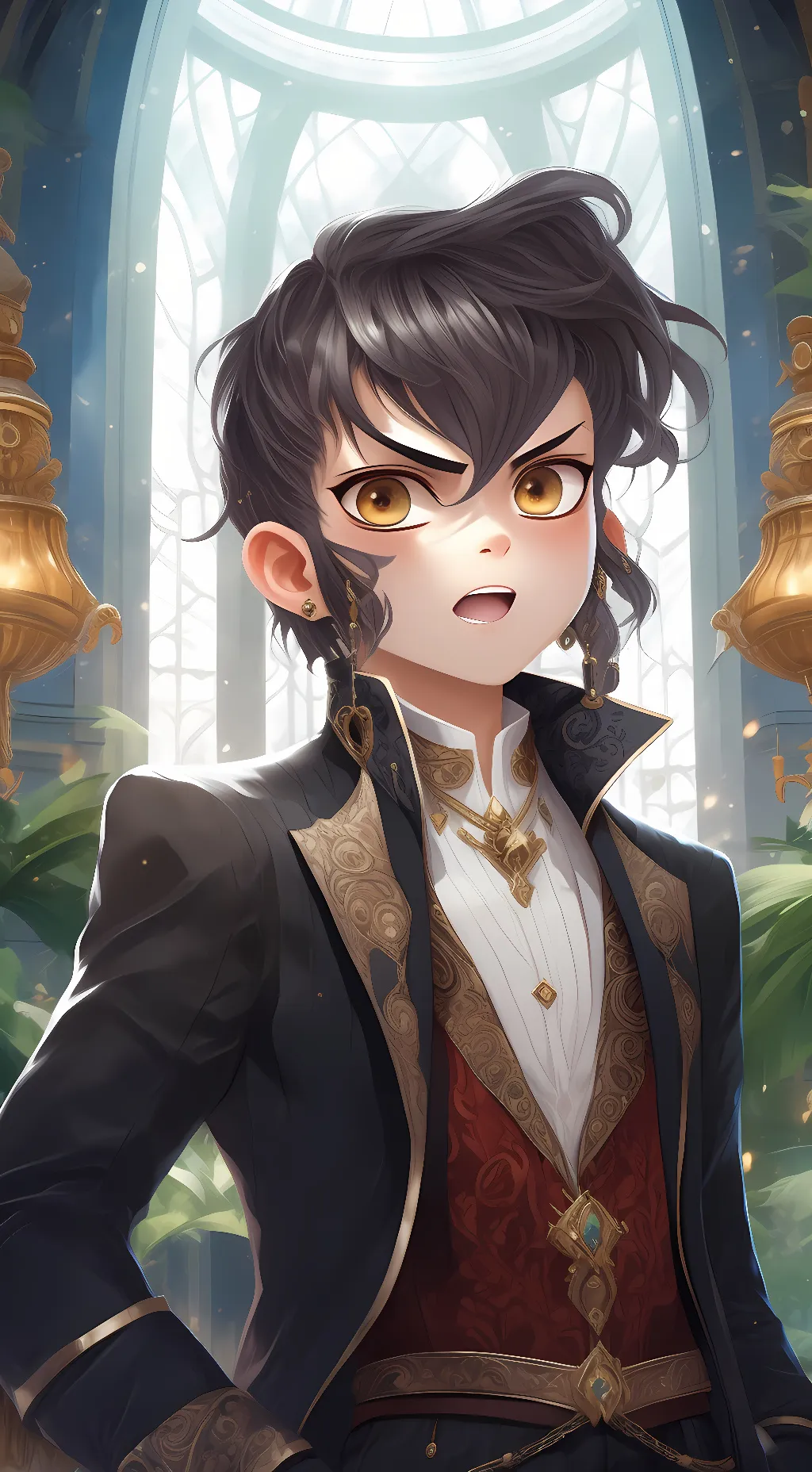 ai character: Inosuke  background