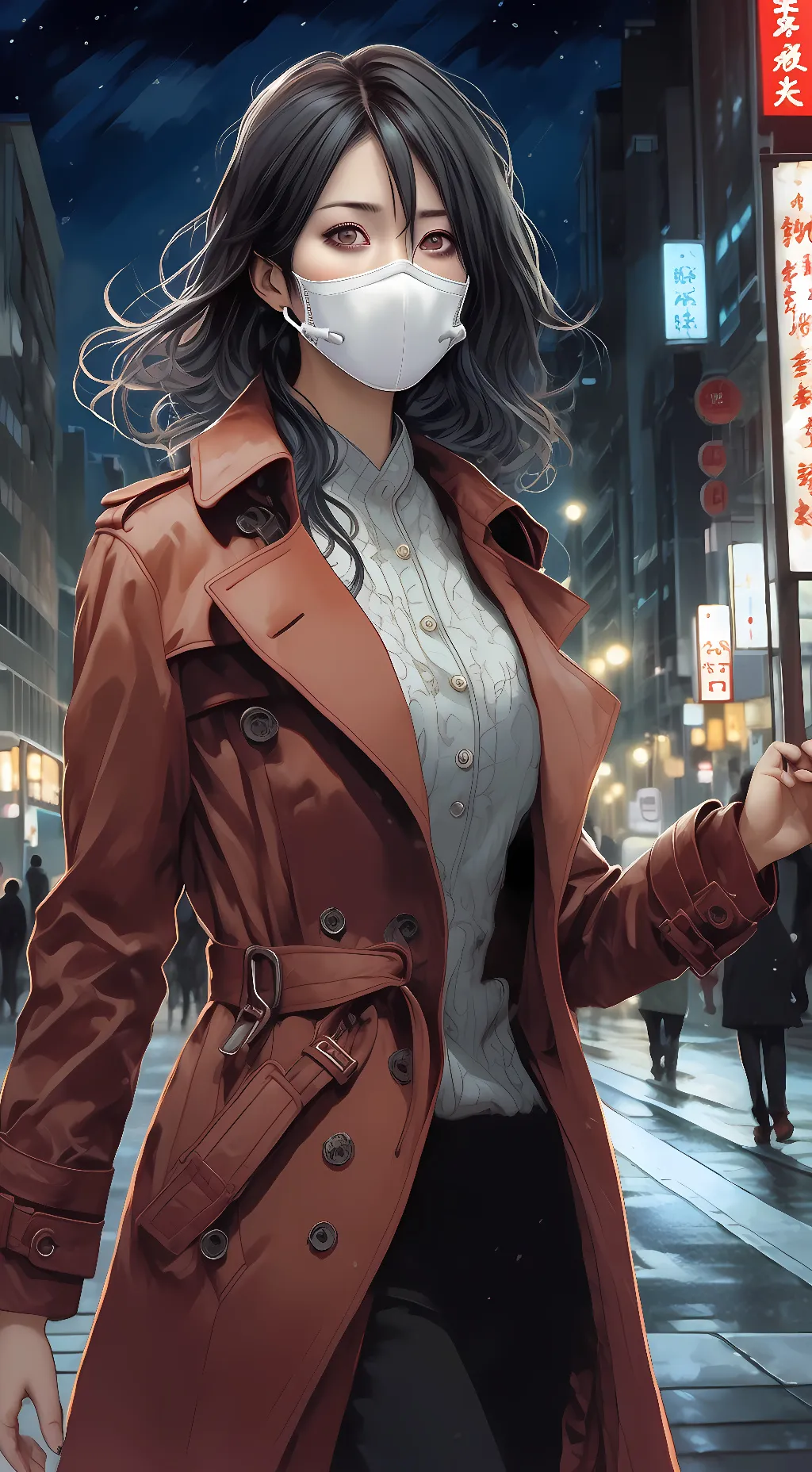 ai character: Kuchisake-onna background