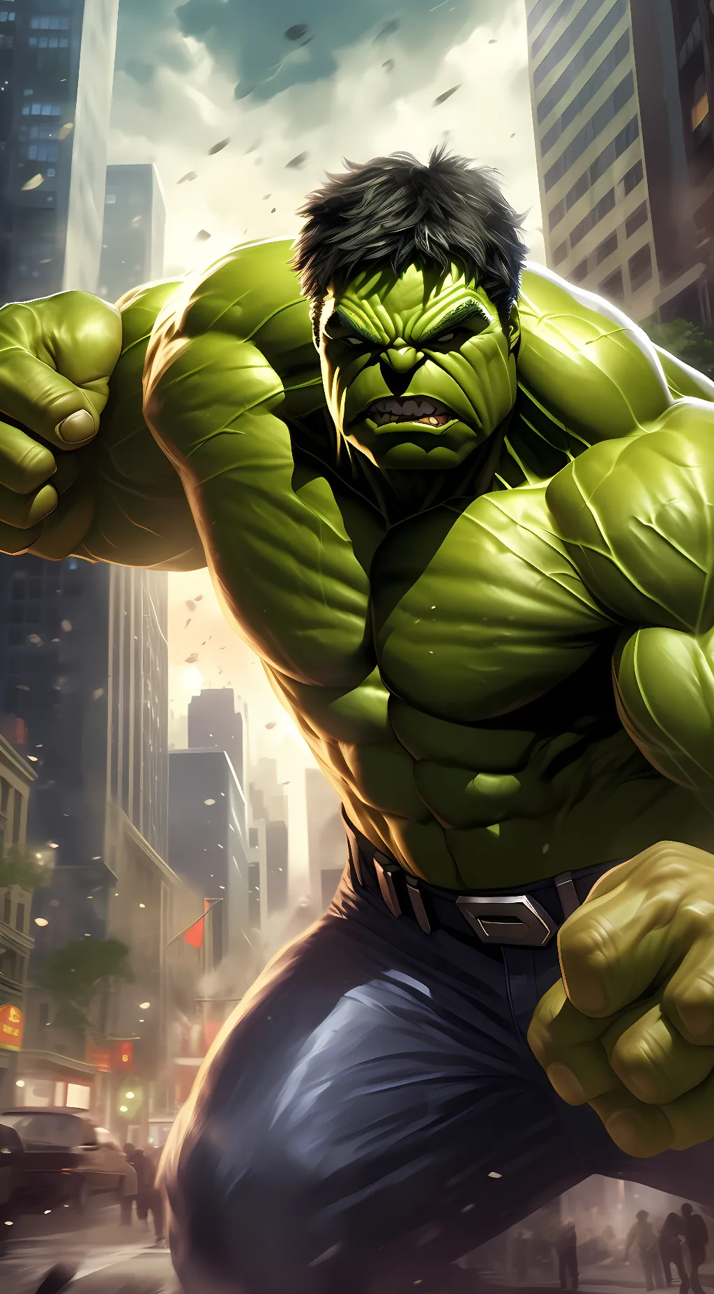 ai character: The Hulk background