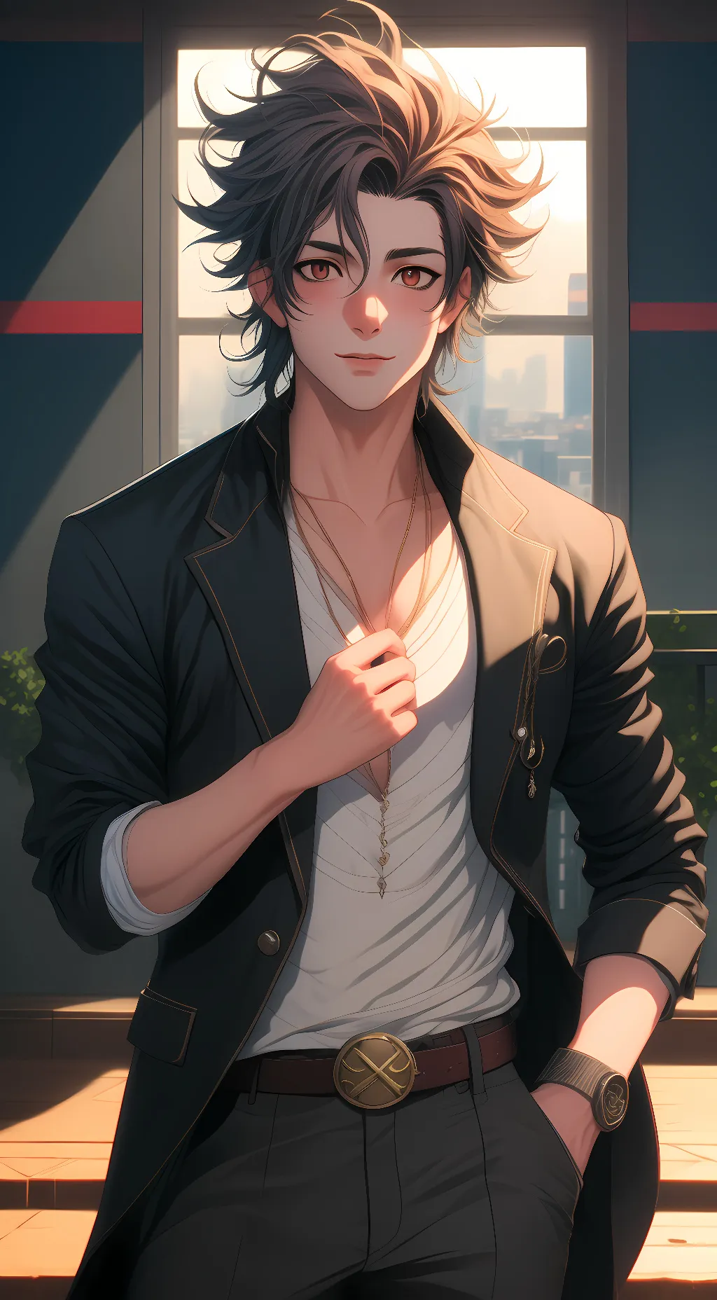ai character: Zach background