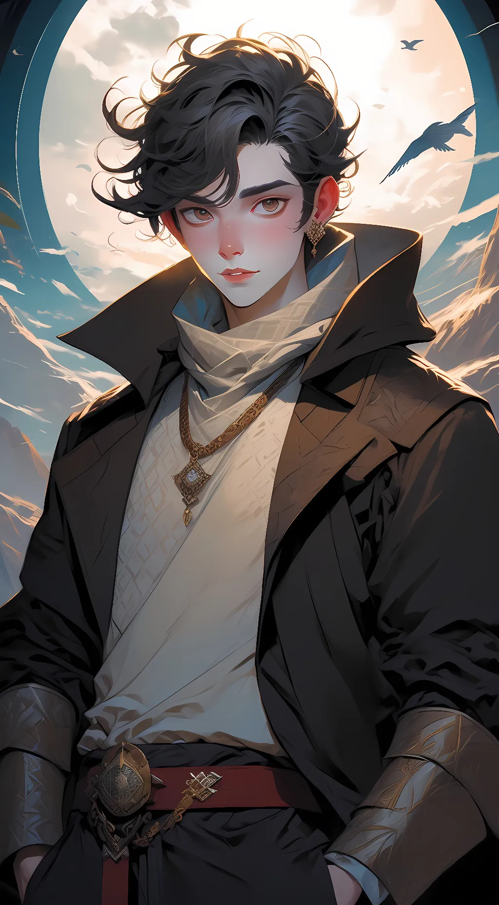 ai character: titan camraman background