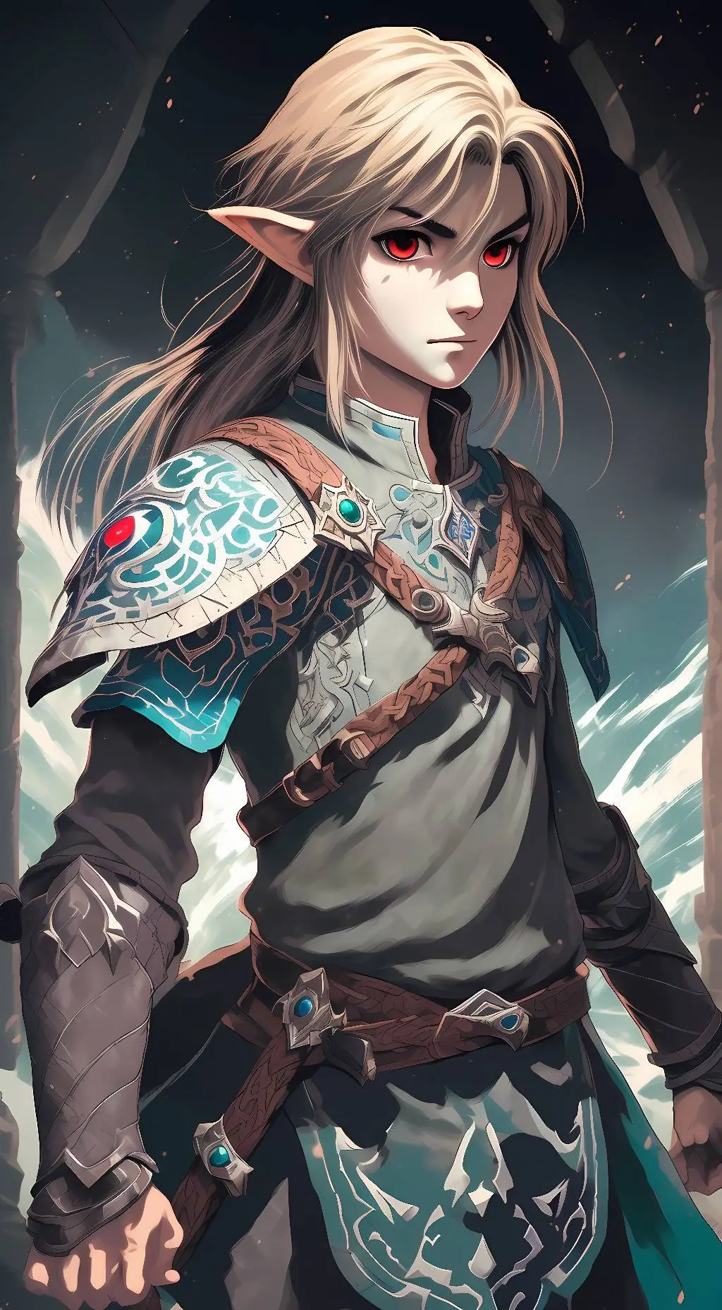 ai character: Dark Link background
