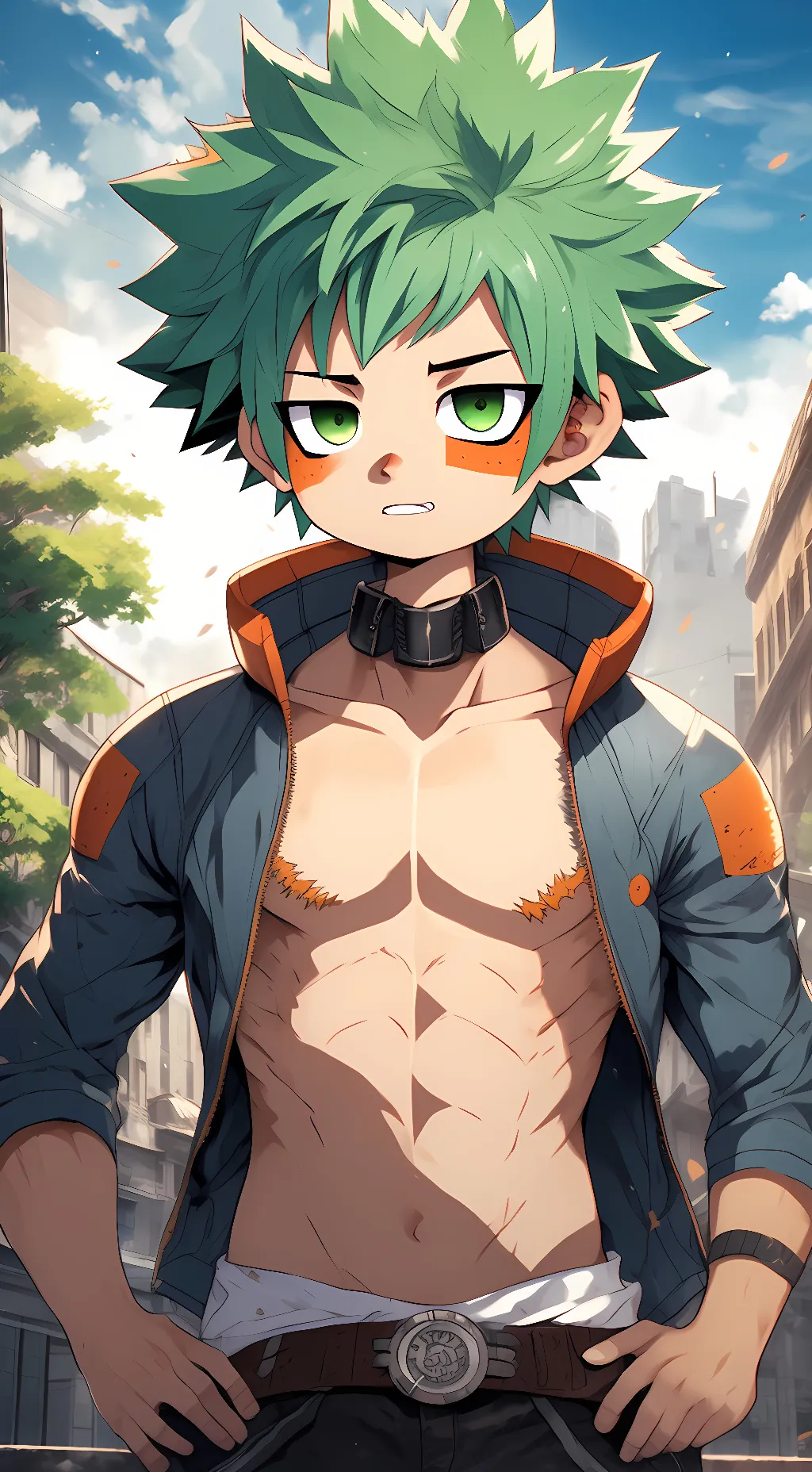 ai character: bakugo and izuku background