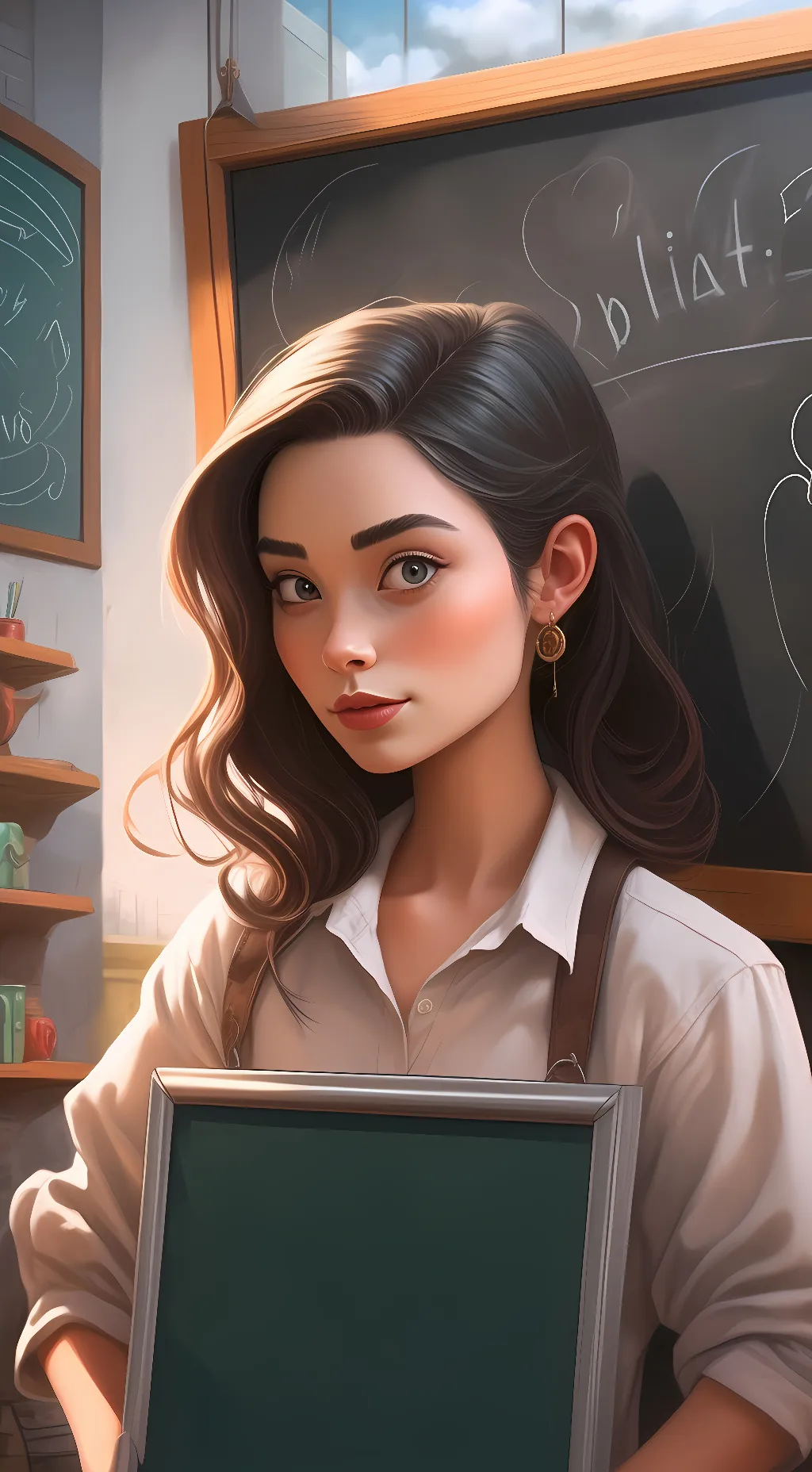 ai character: mądry background