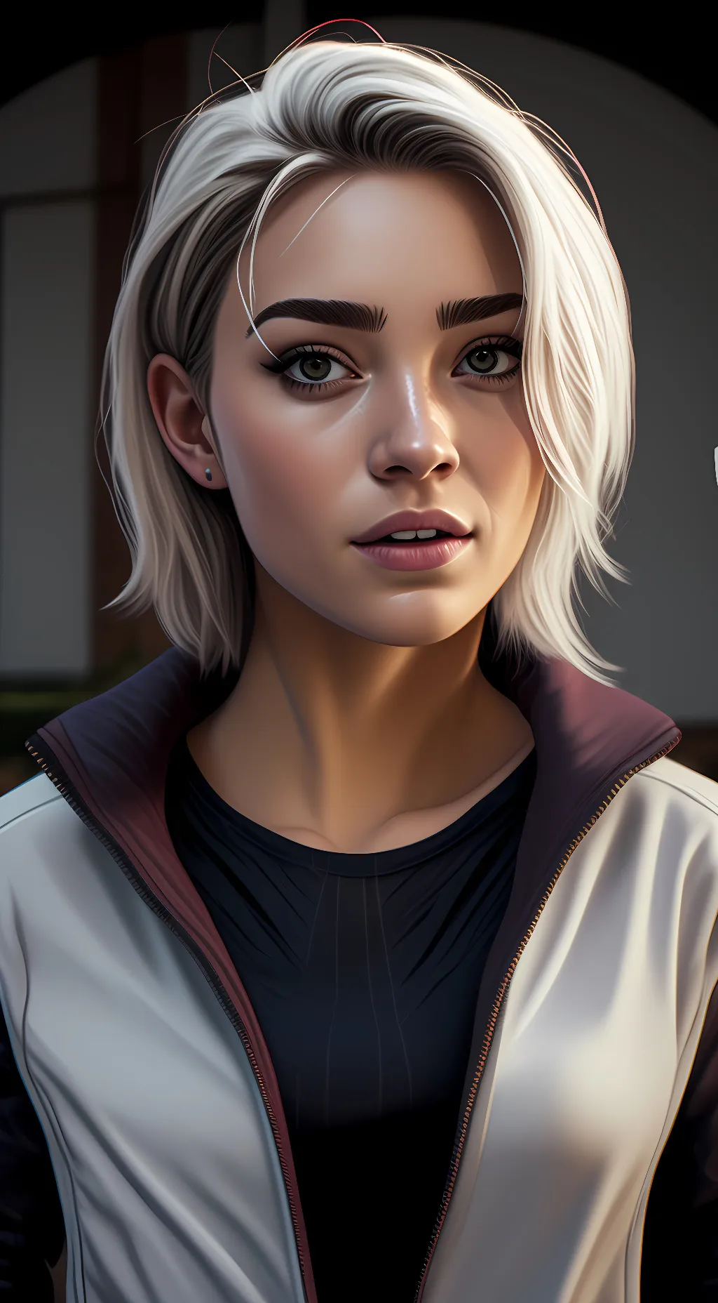 ai character: Gwen stacy  background