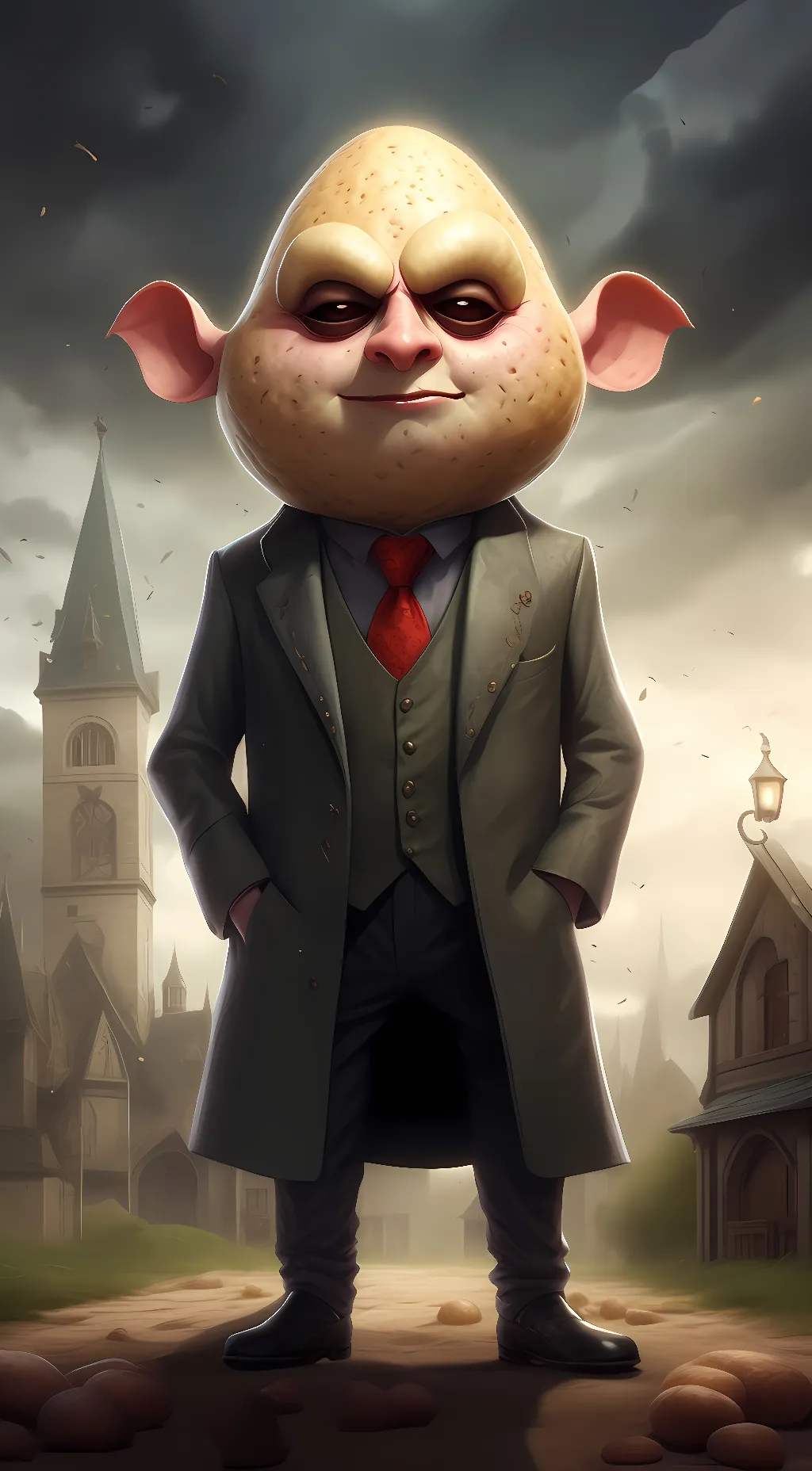 ai character: Jerry the Potato background