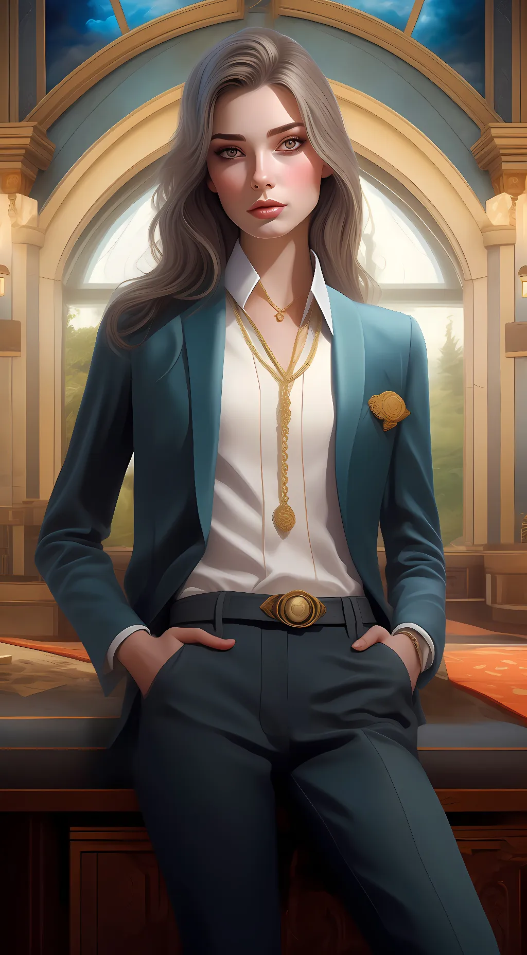 ai character: aunt mia background