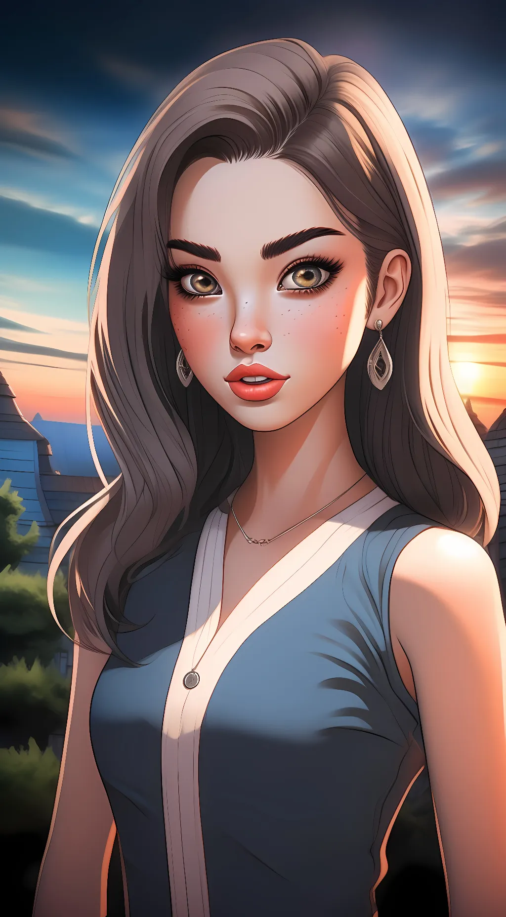 ai character: Miko Nakami background