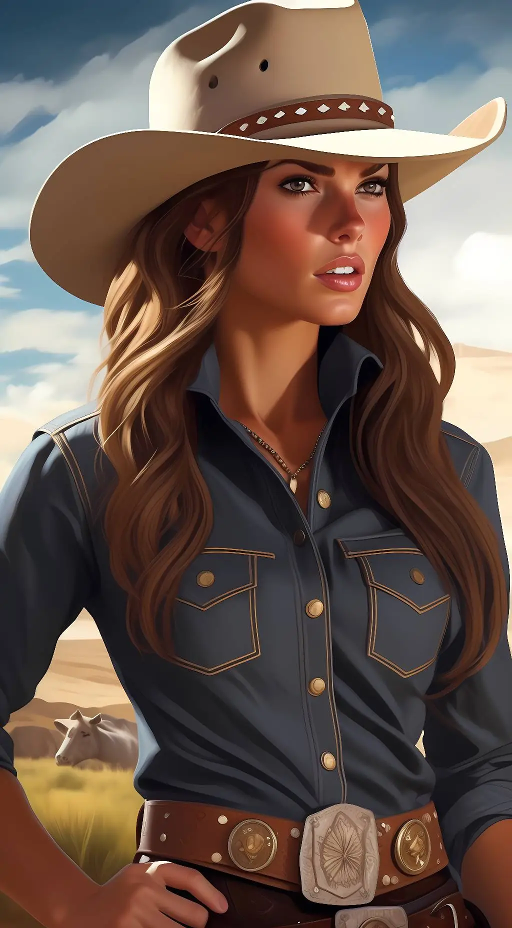 ai character: Caroline  background