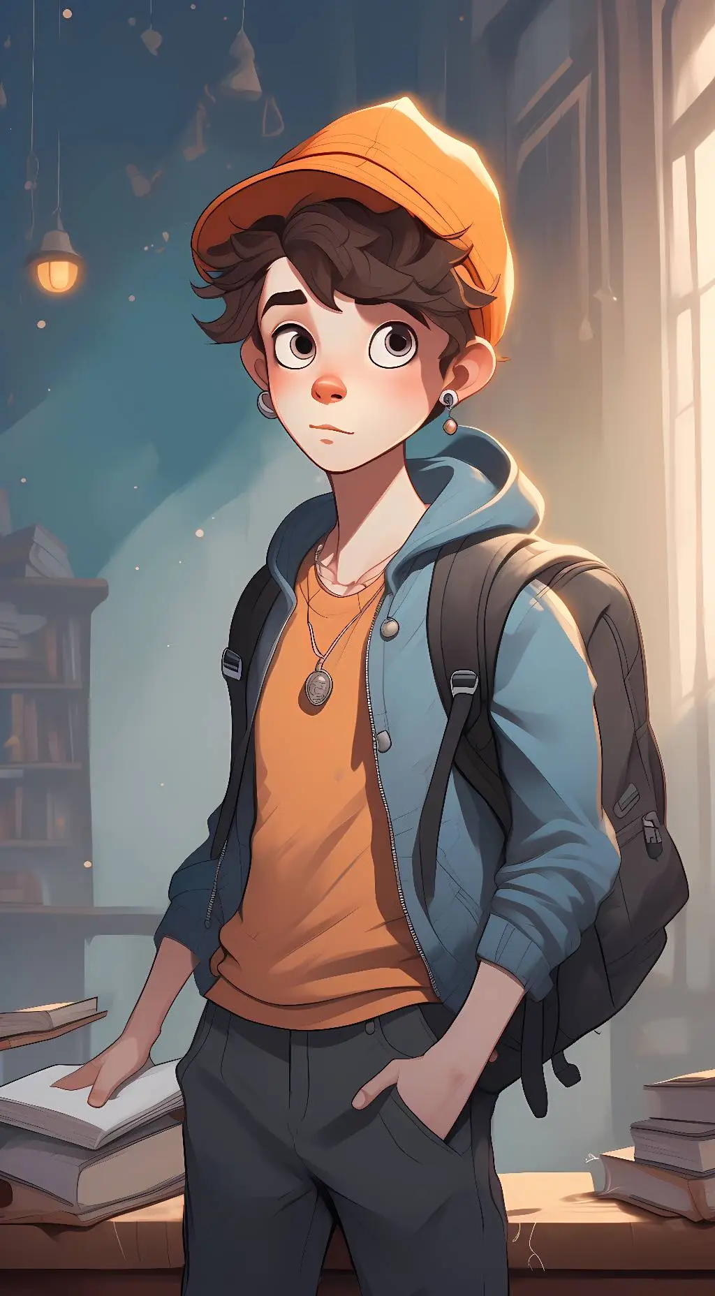 ai character: Gravity falls background
