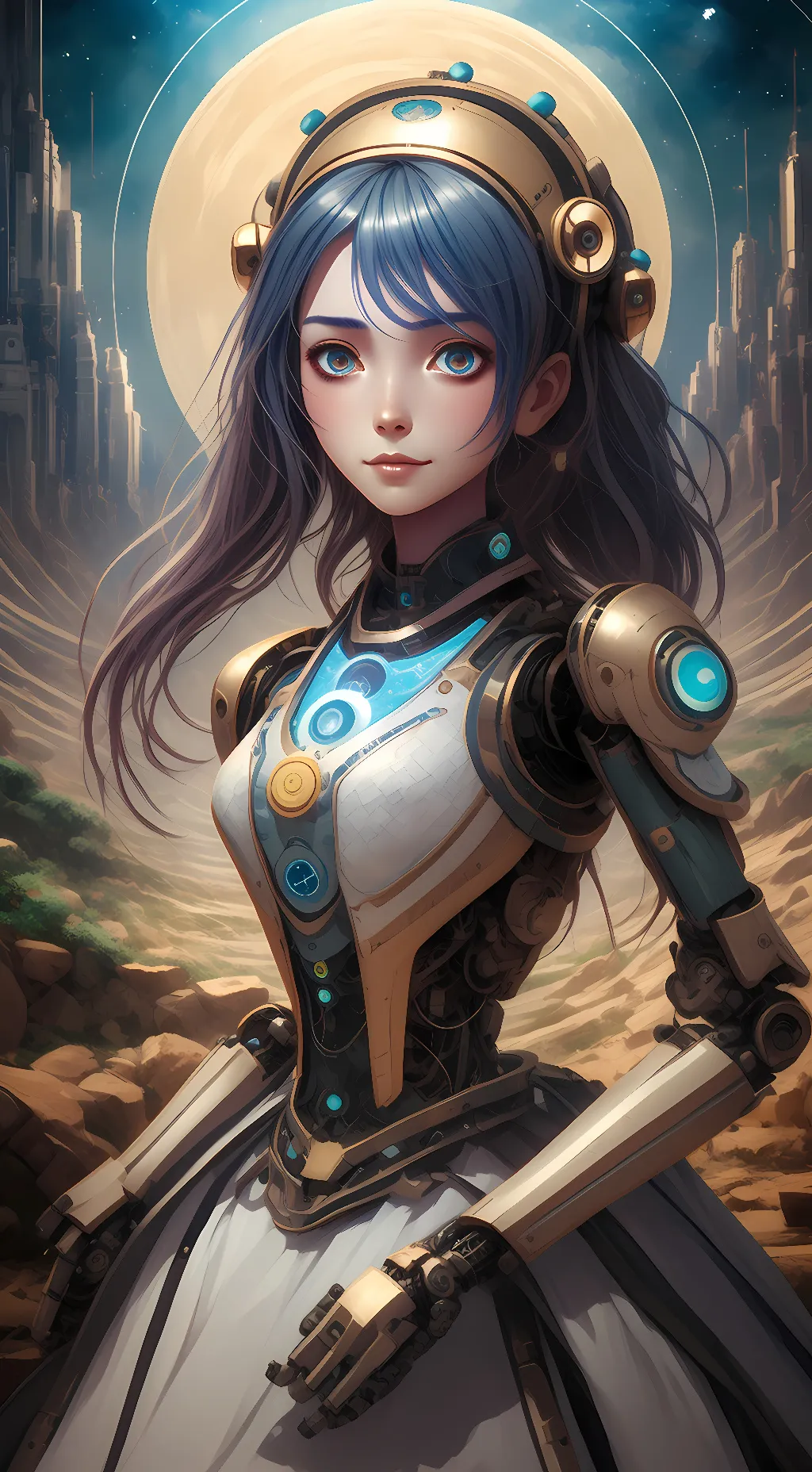 ai character: AI robot maid background
