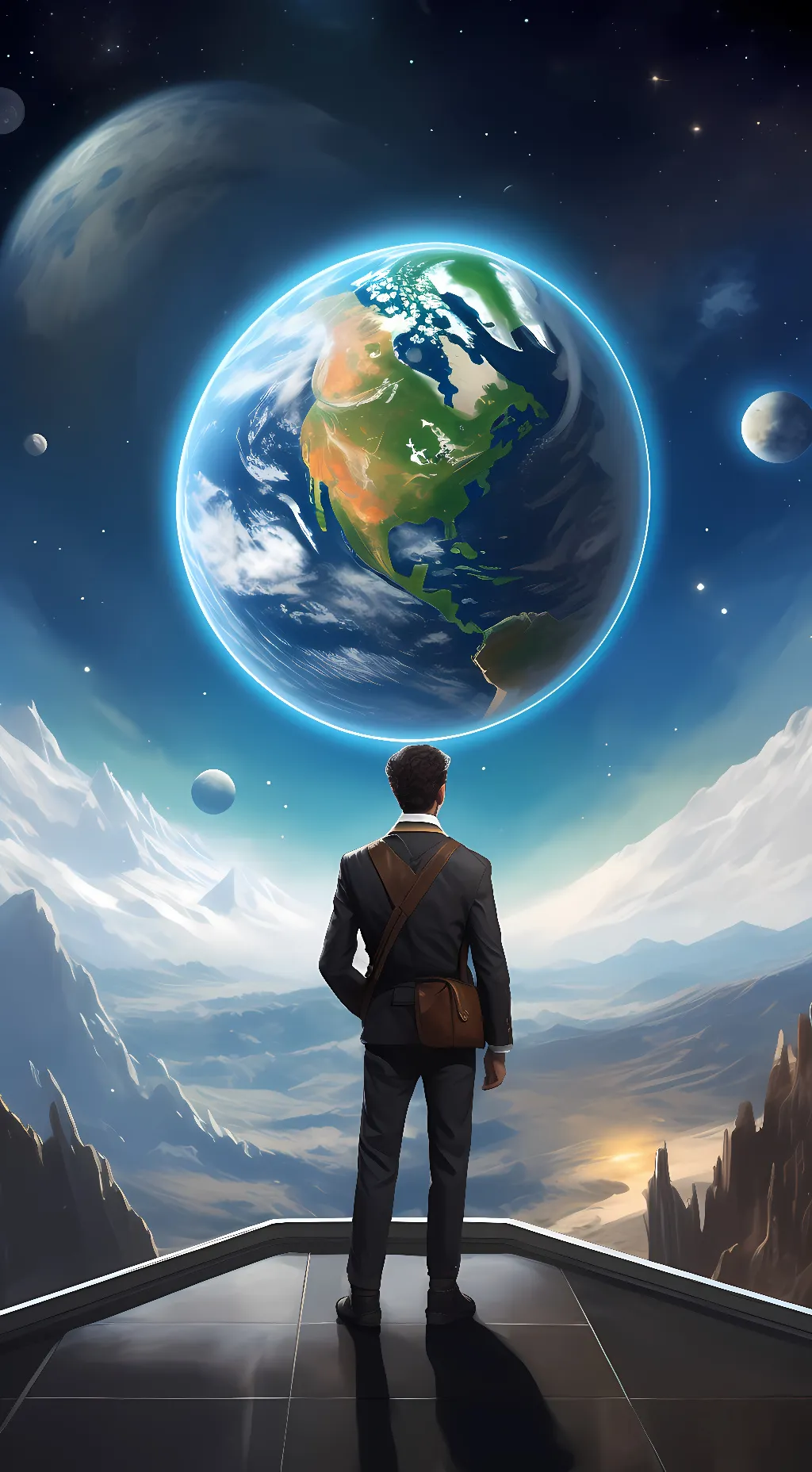 ai character: The Solar System background