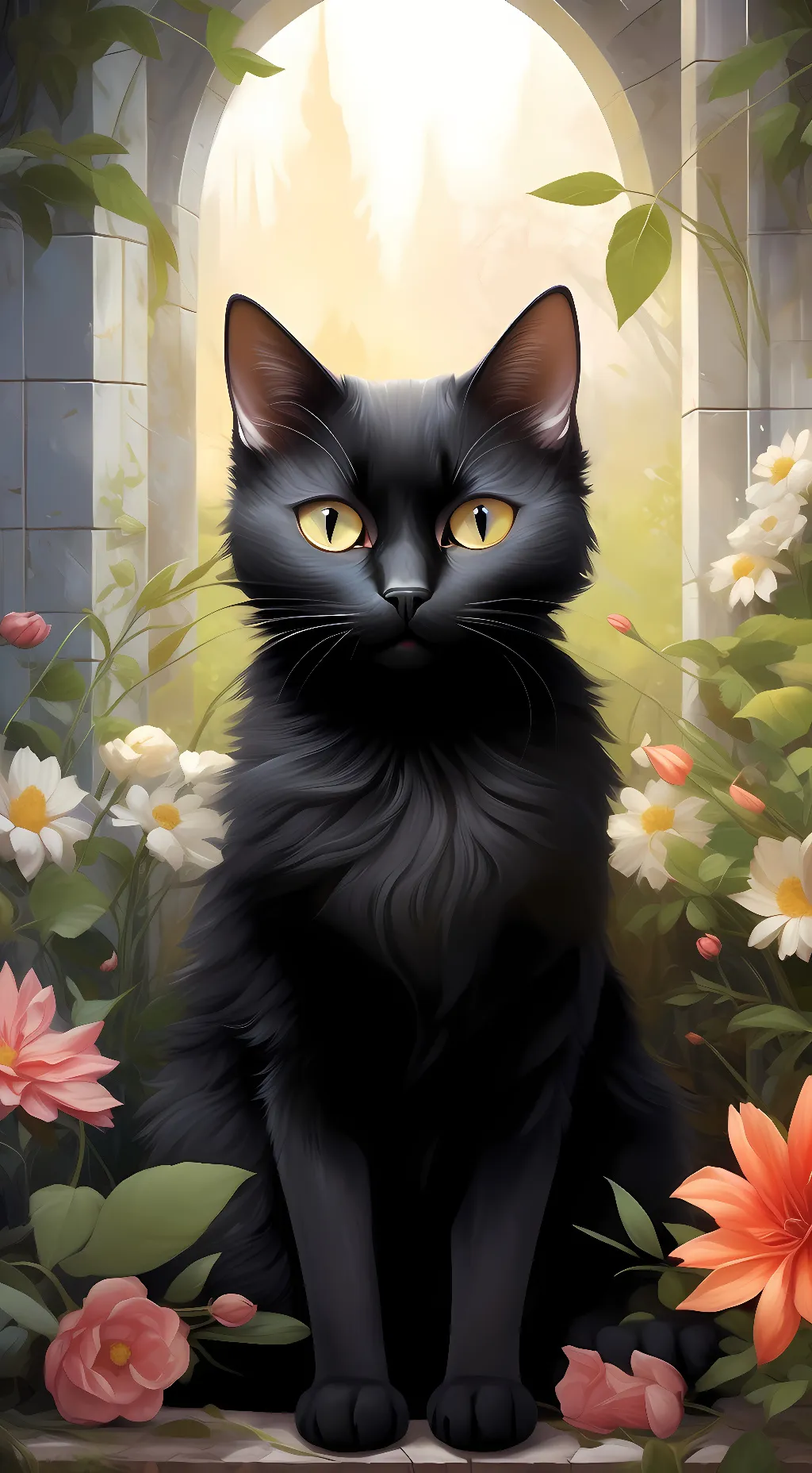 ai character: Flower 🌻 background