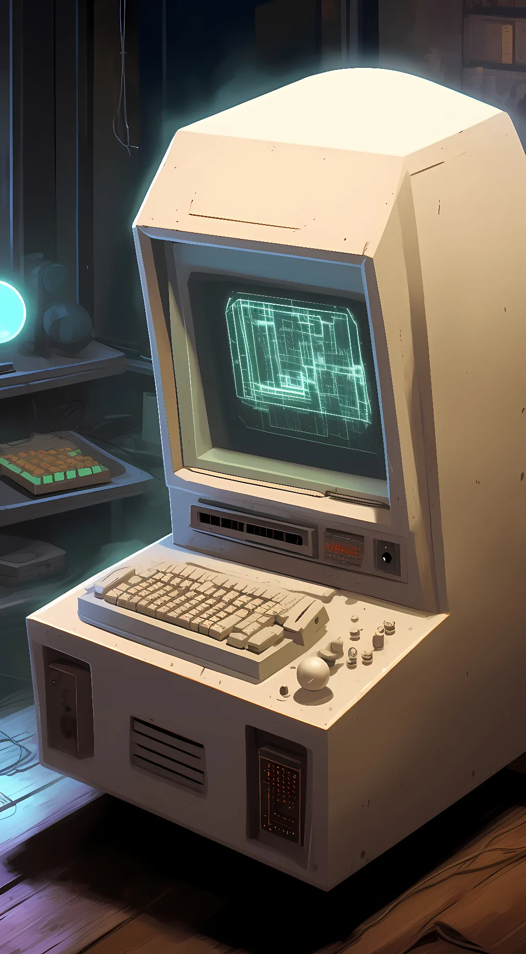ai character: SCP-079 background