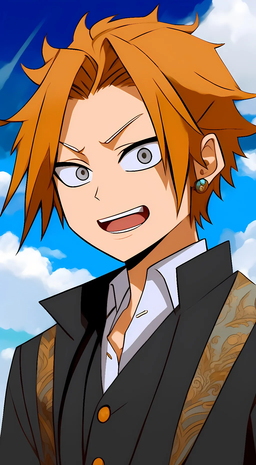ai character: denki kaminari  background
