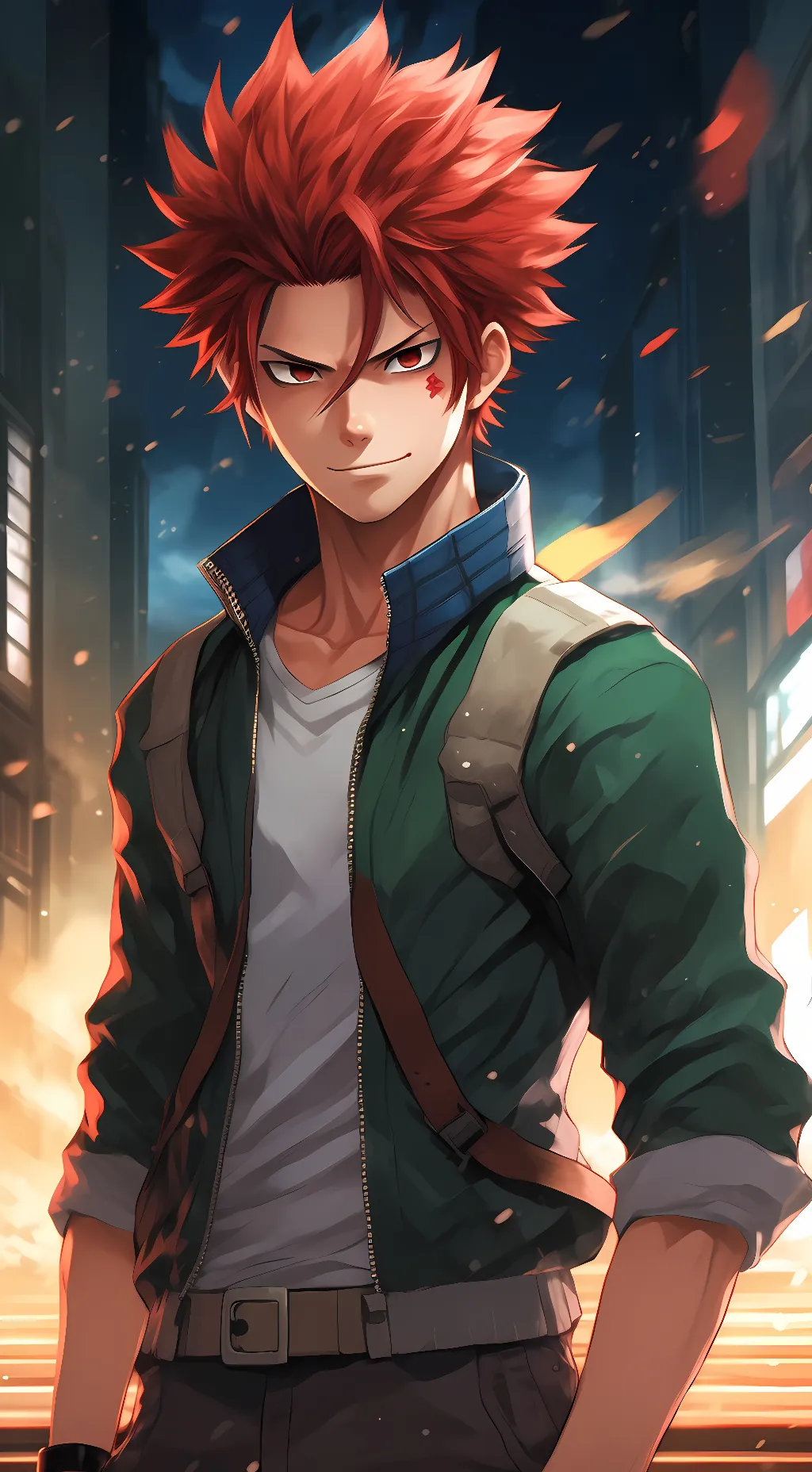 ai character: Eijiro Kirishima background