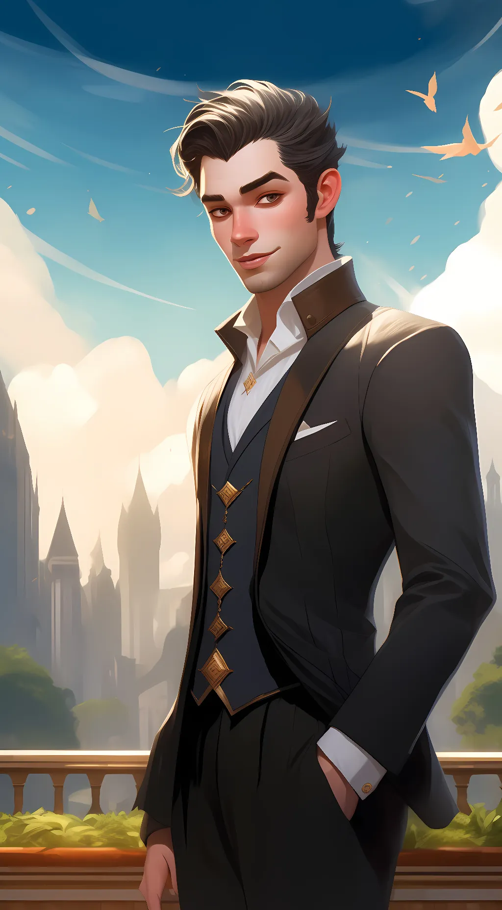ai character: Maxwell Russell background