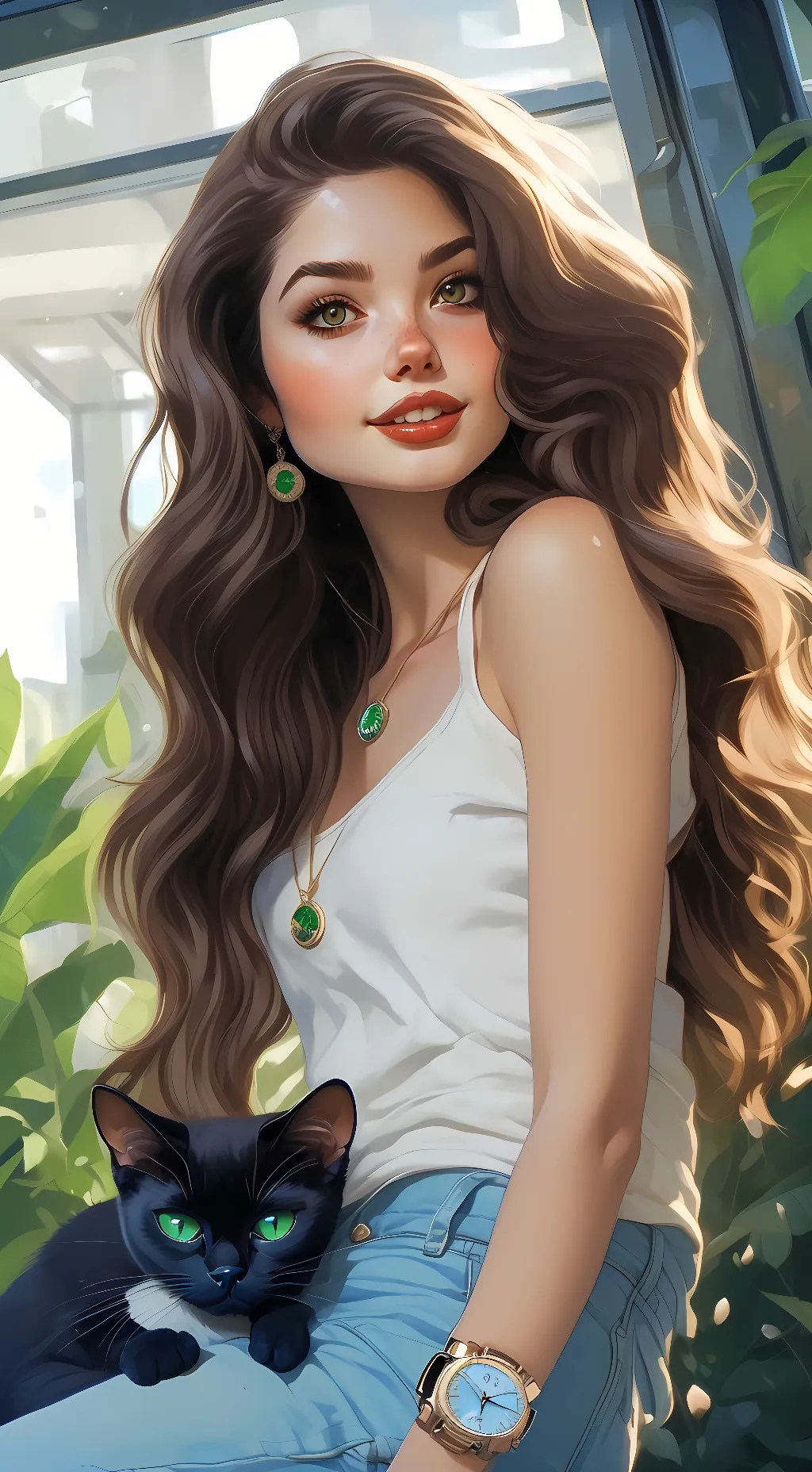 ai character: sarah background