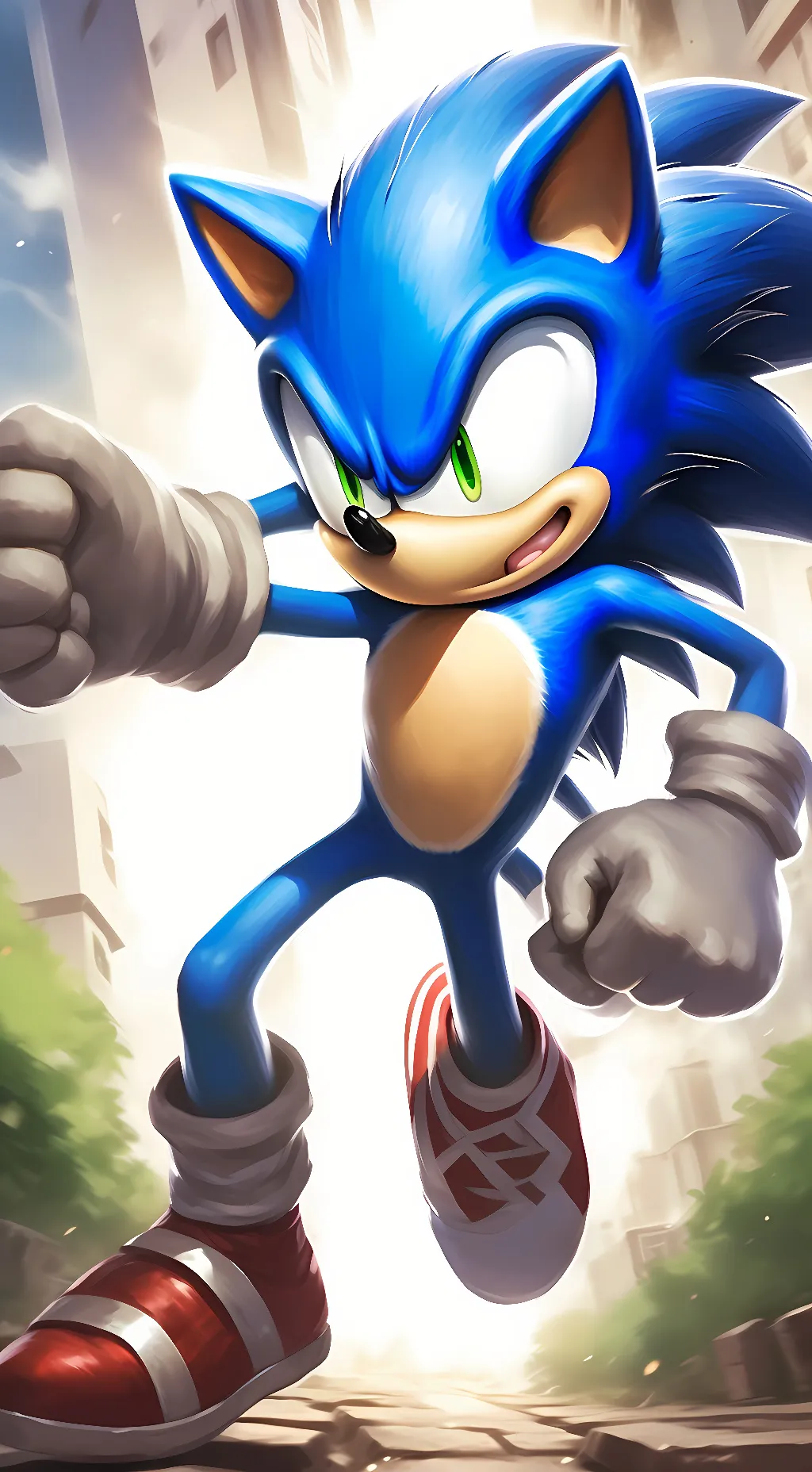 ai character: Sonic T. Hedgehog  background