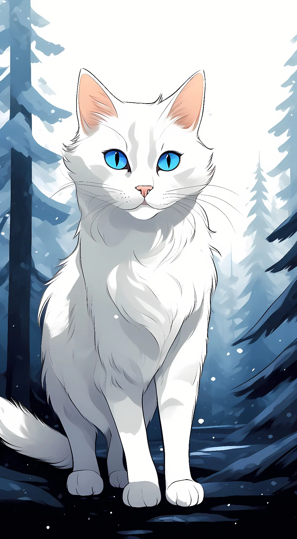 ai character: snowfur background