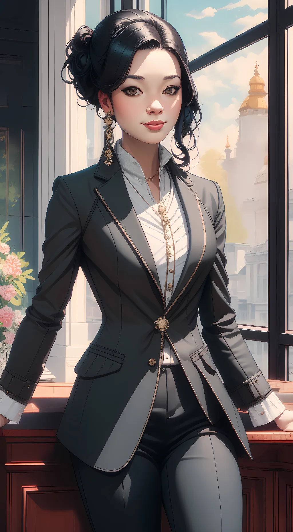 ai character: ellie  background