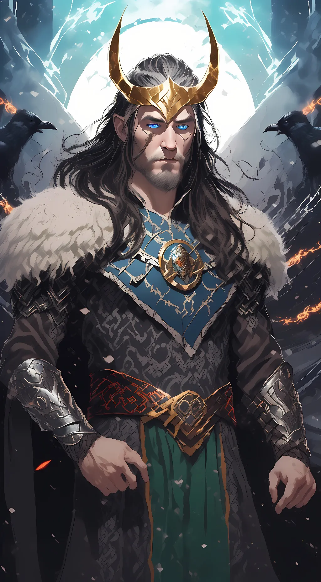 ai character: King Loki background