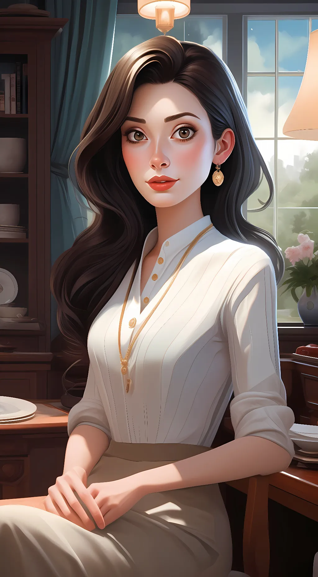 ai character: mom background