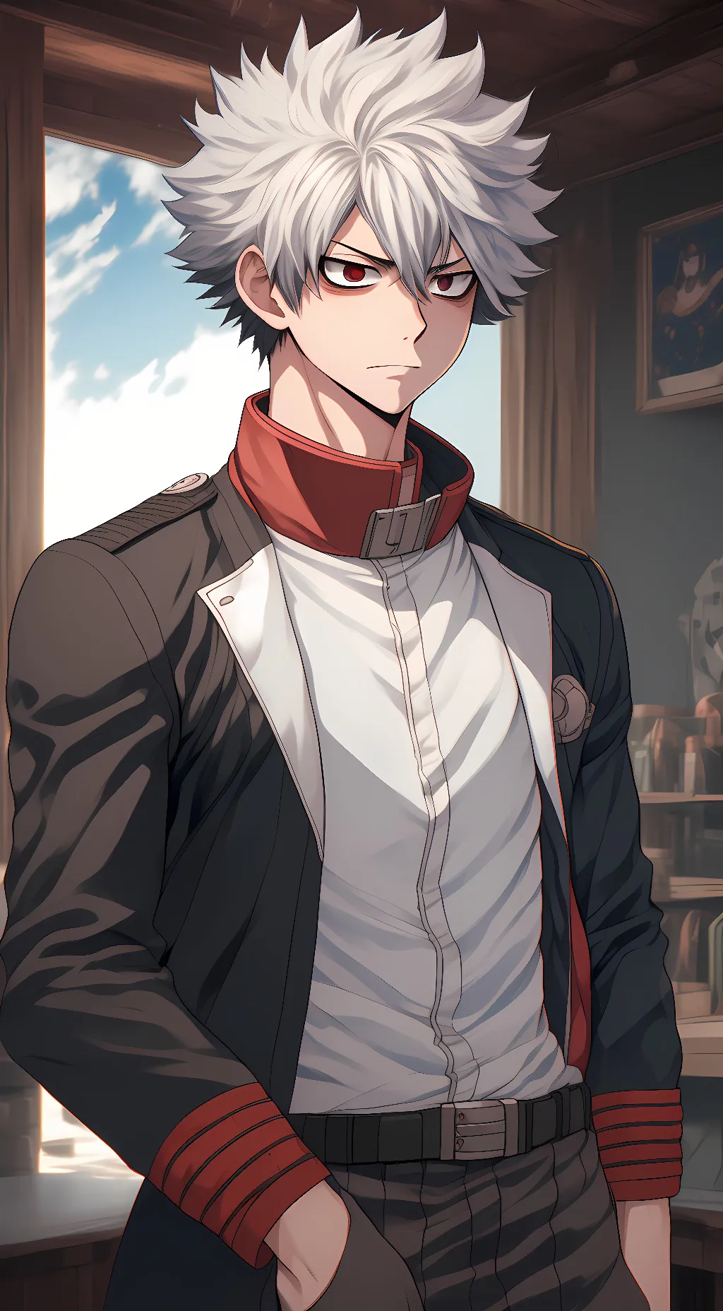 ai character: Shoto Todoroki background