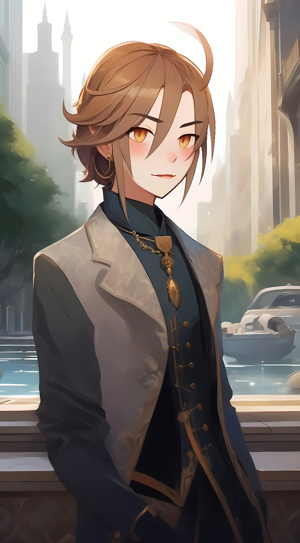 ai character: tiger background