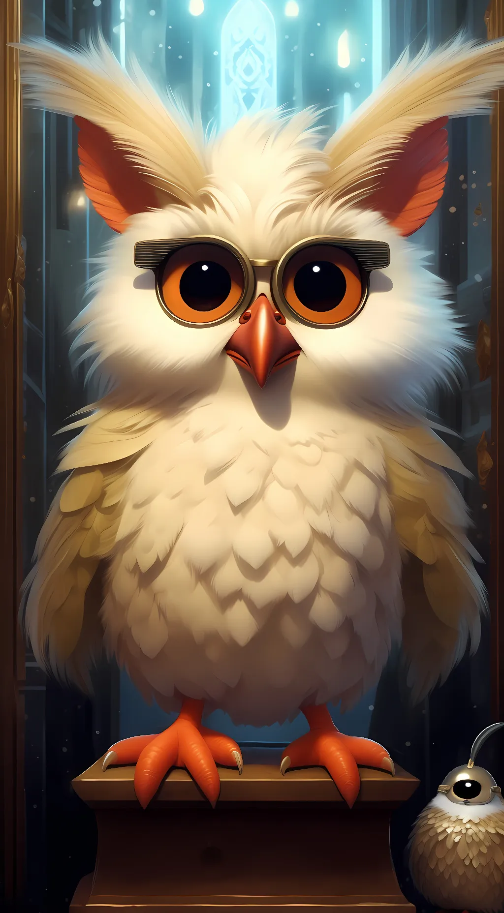 ai character: Furby background