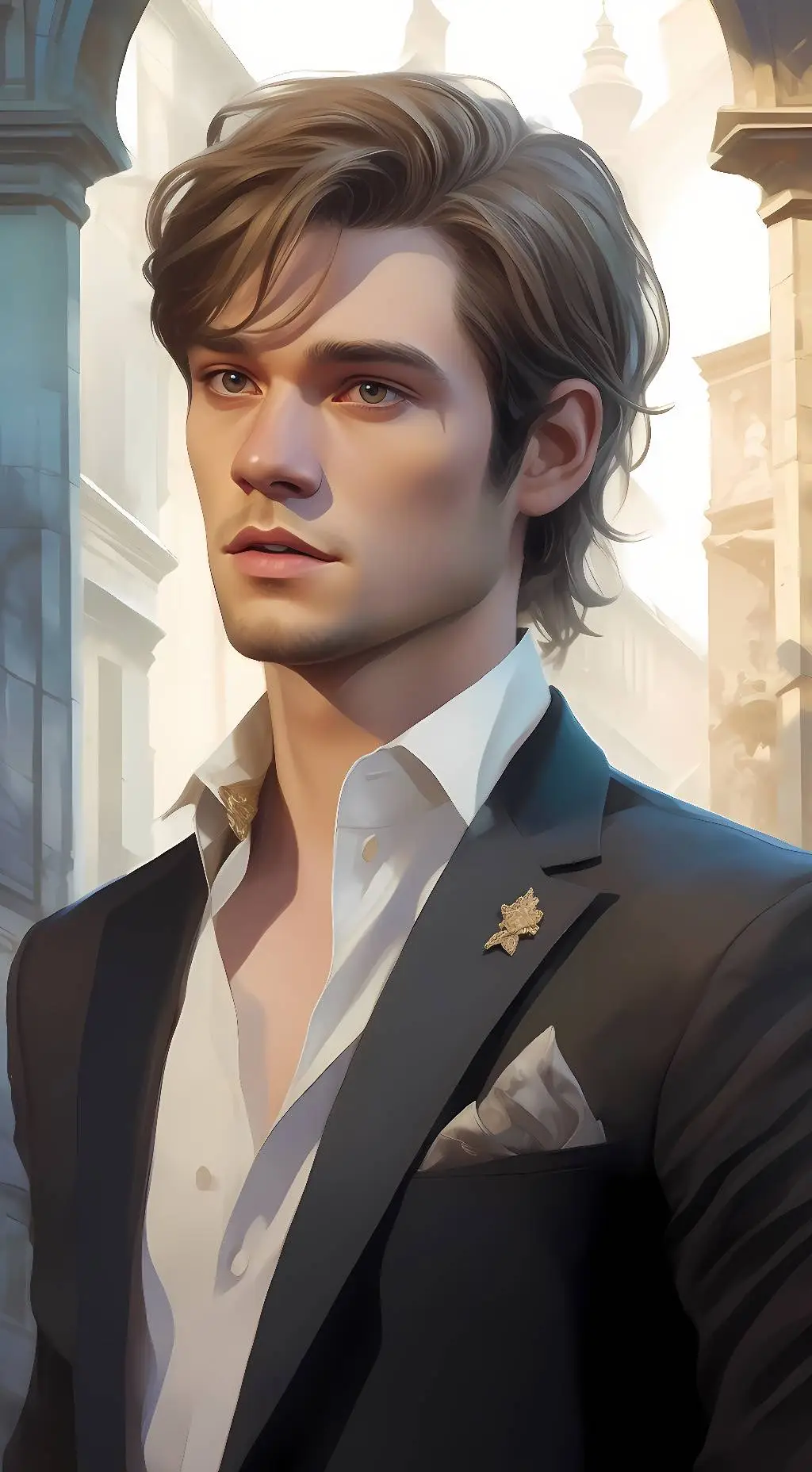 ai character: Angus macgyver background